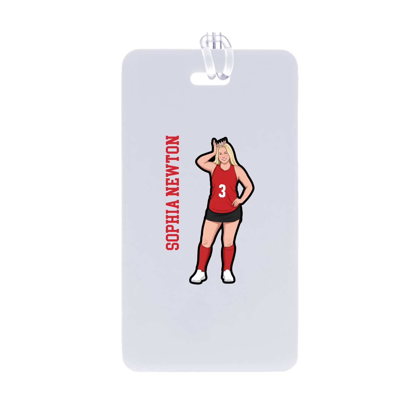 Bag Tag — Name Vertical in Classic
