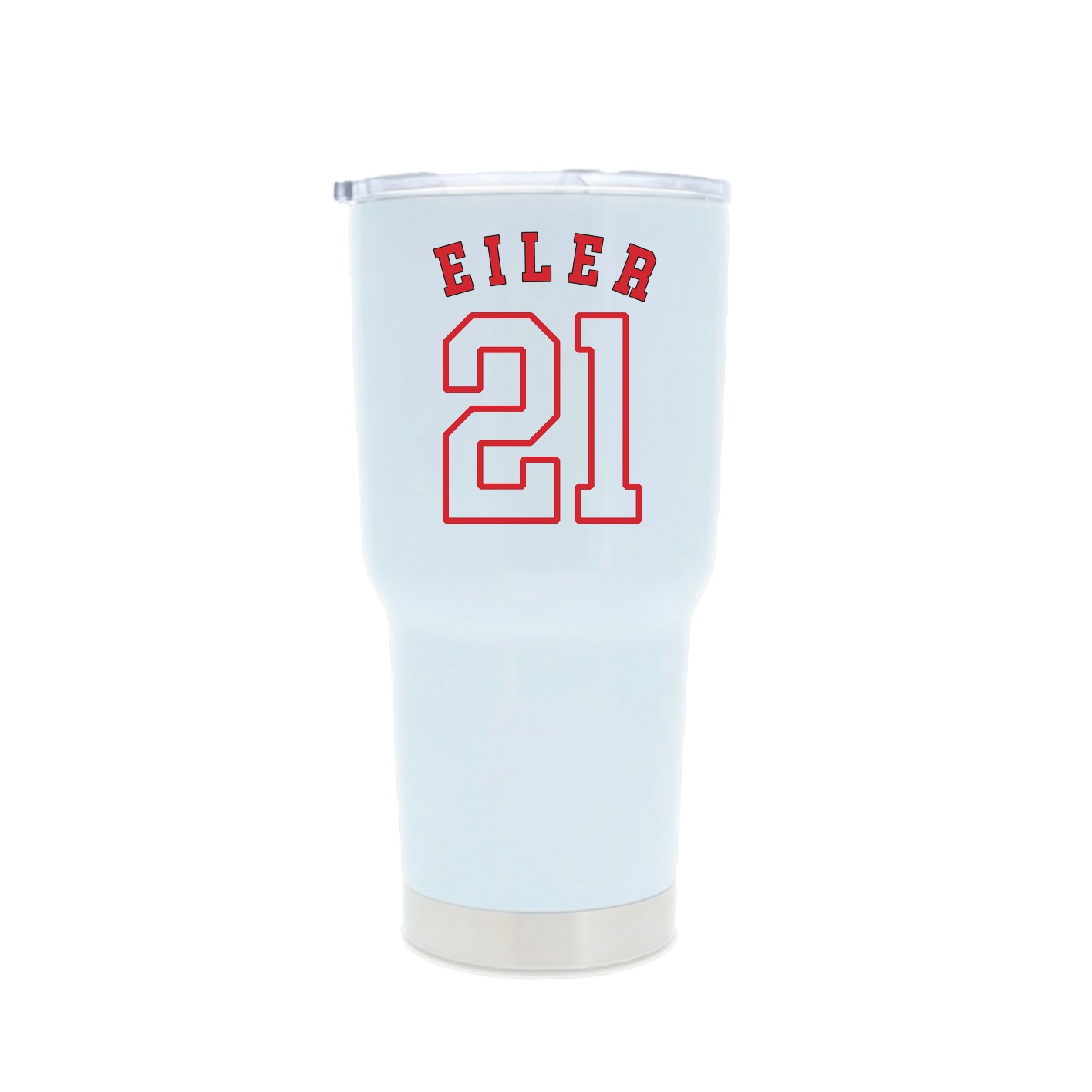 30oz Stainless Steel Tumbler — Shirsey Arch in White