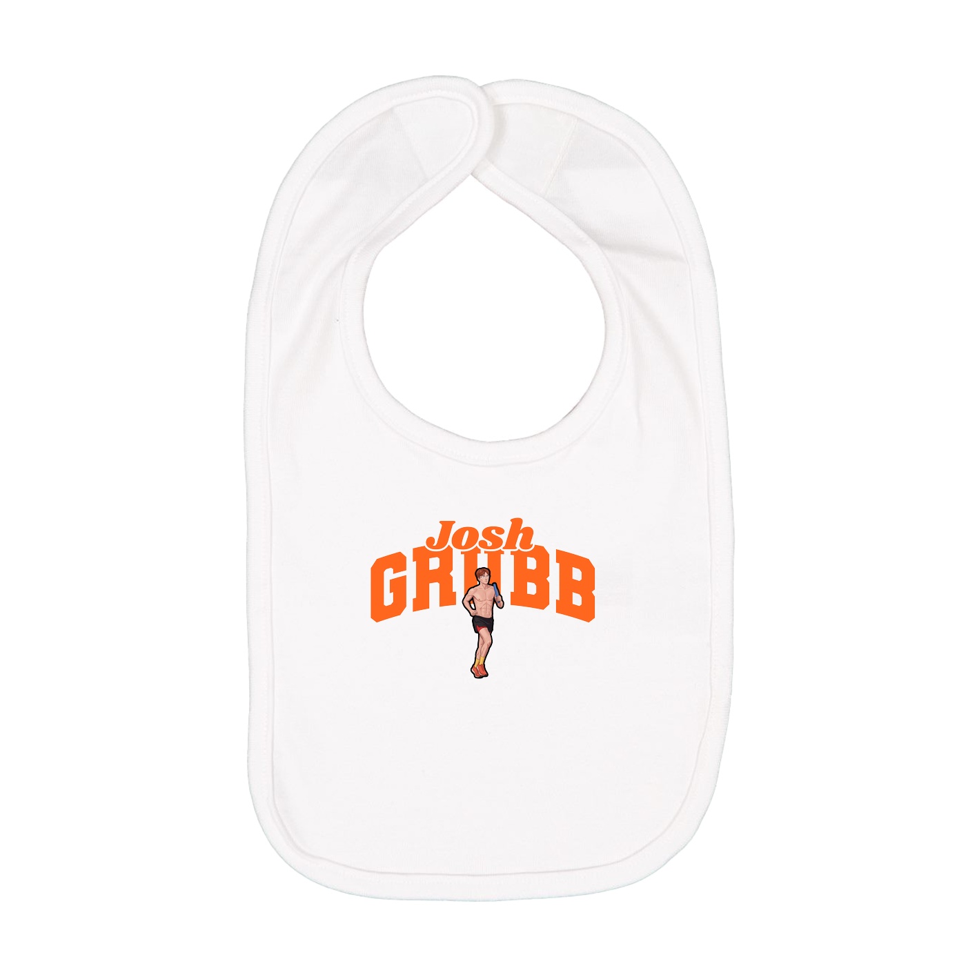 Infant Bib — Signature Arch in White