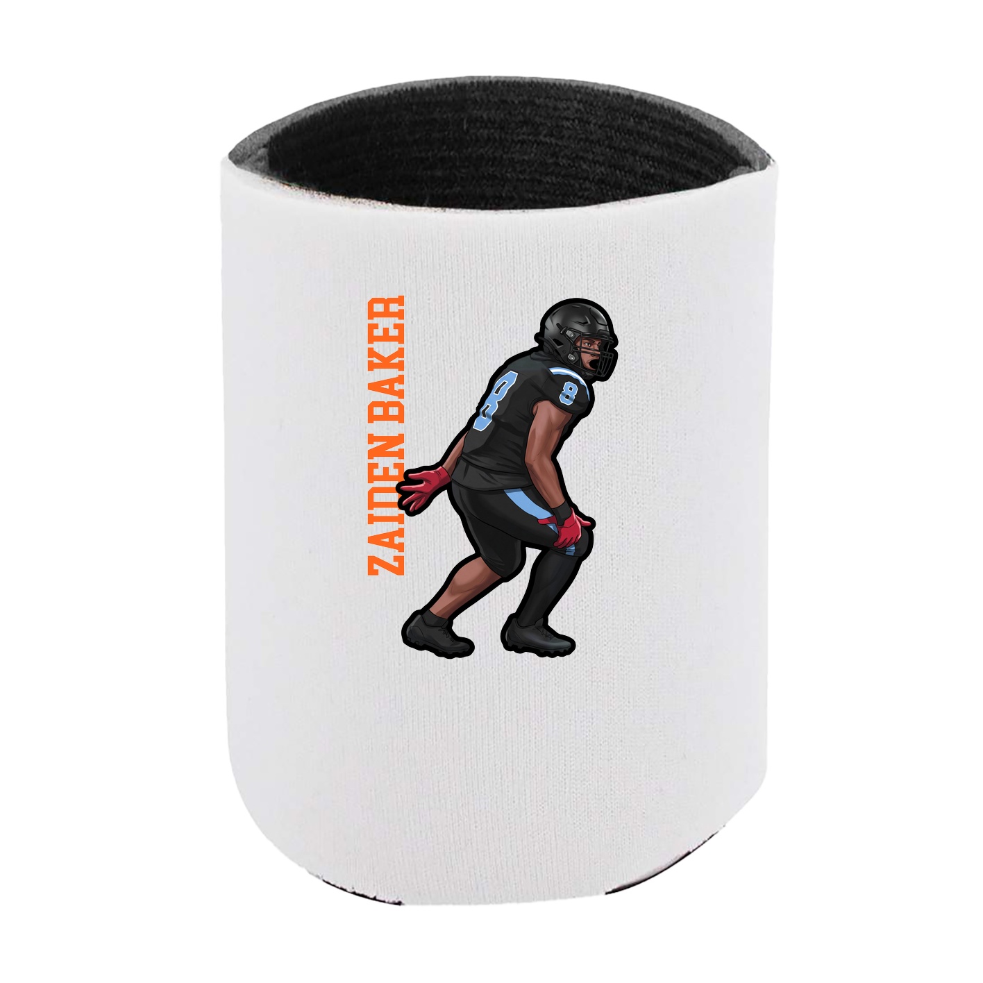 Can Holder — Name Vertical in White