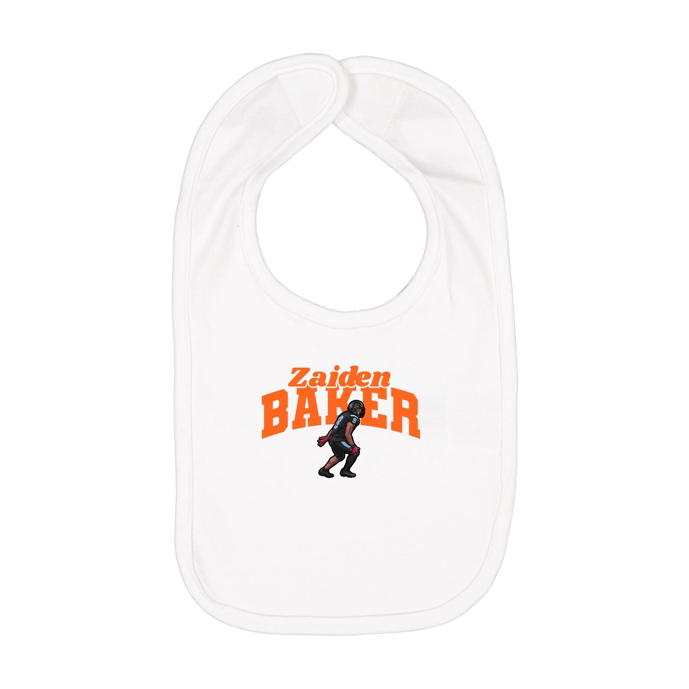 Infant Bib — Signature Arch in White