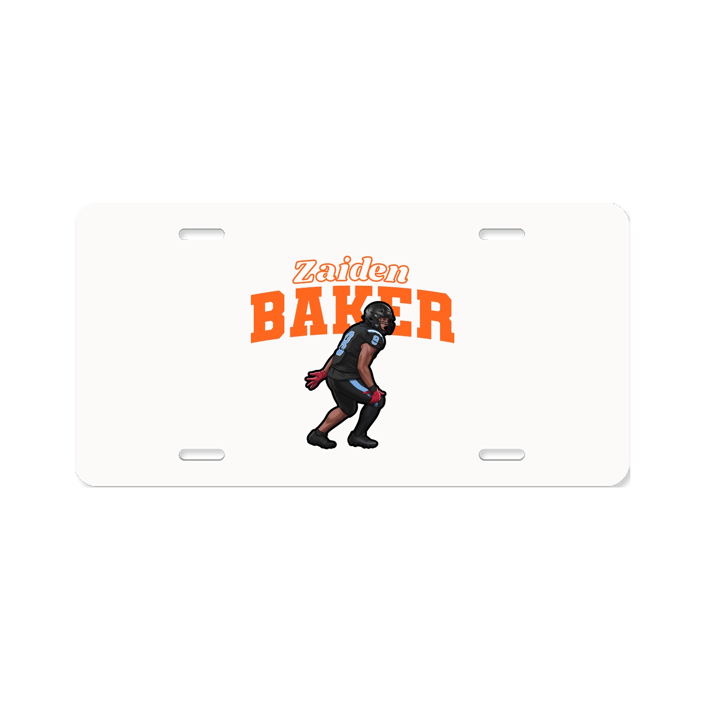 License Plate — Name Arch in Classic