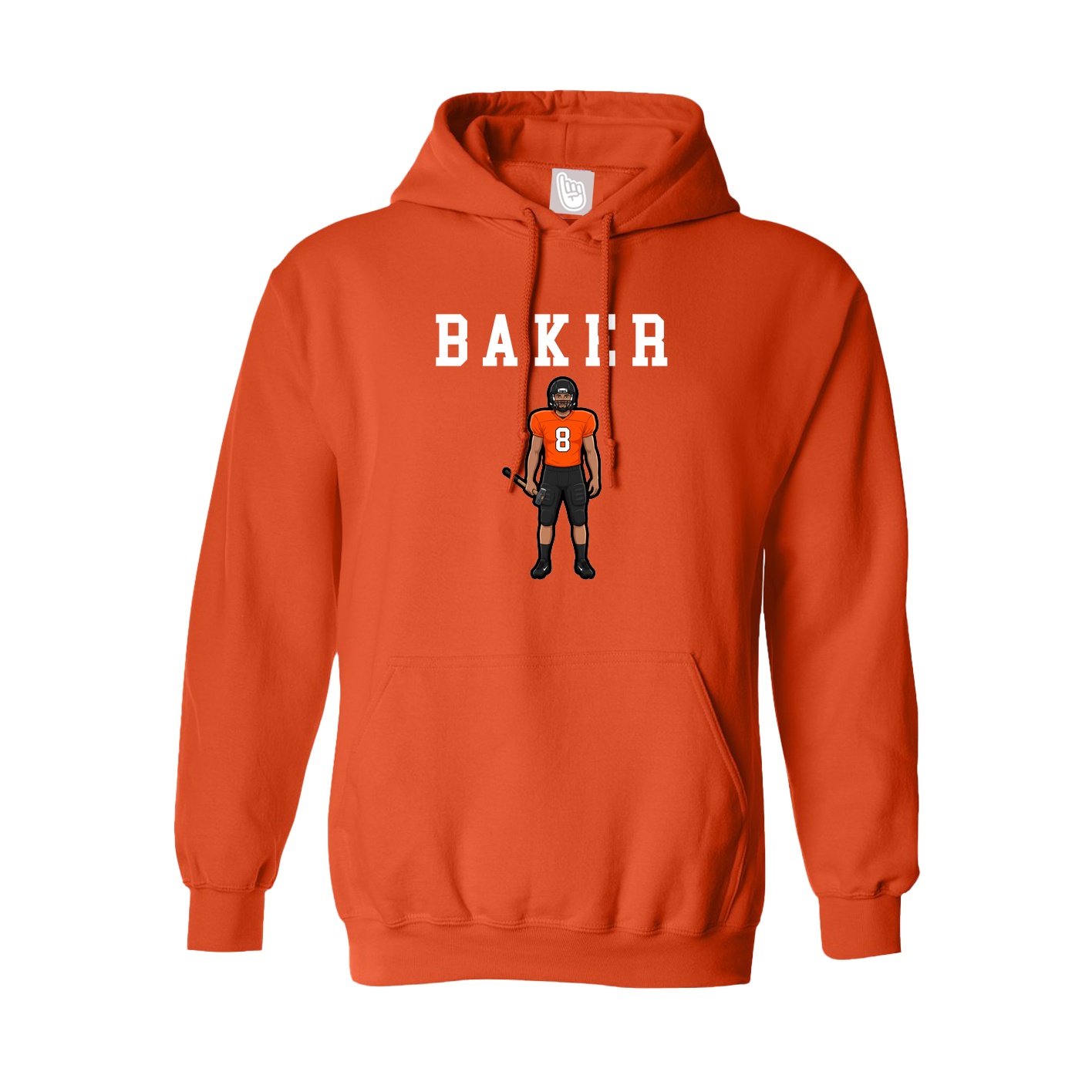 Hoodie — Shirsey in Orange
