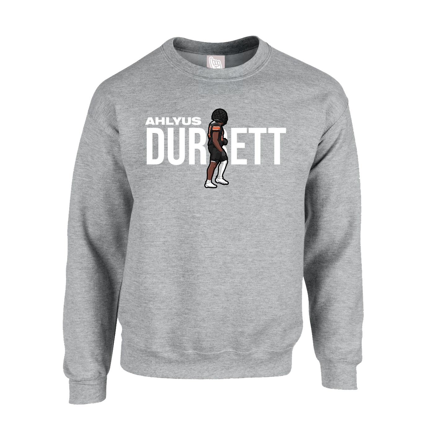 Fleece Crew — Player Name in Grey