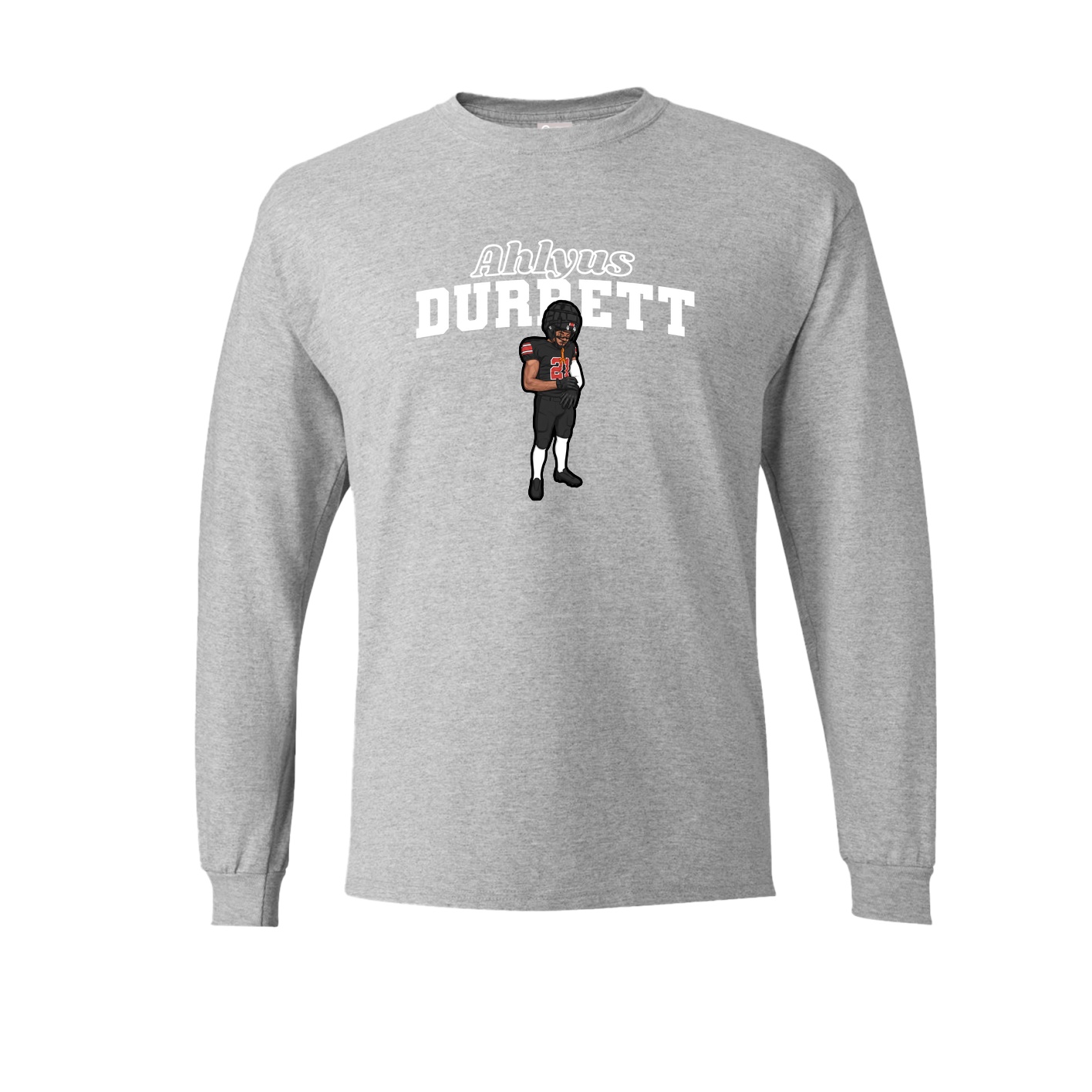 Long Sleeve Tee — Name Arch in Grey