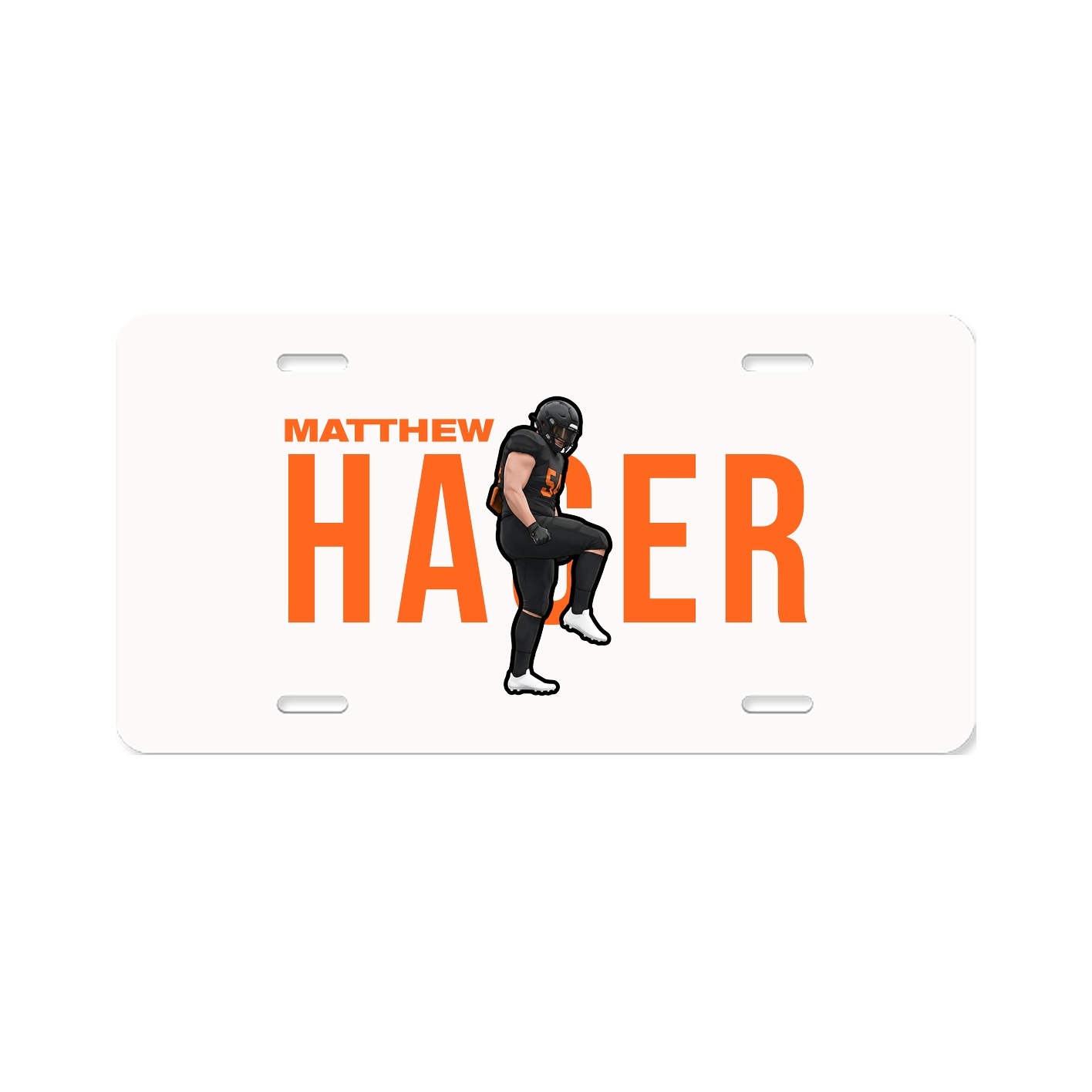 License Plate — Player Name in Classic