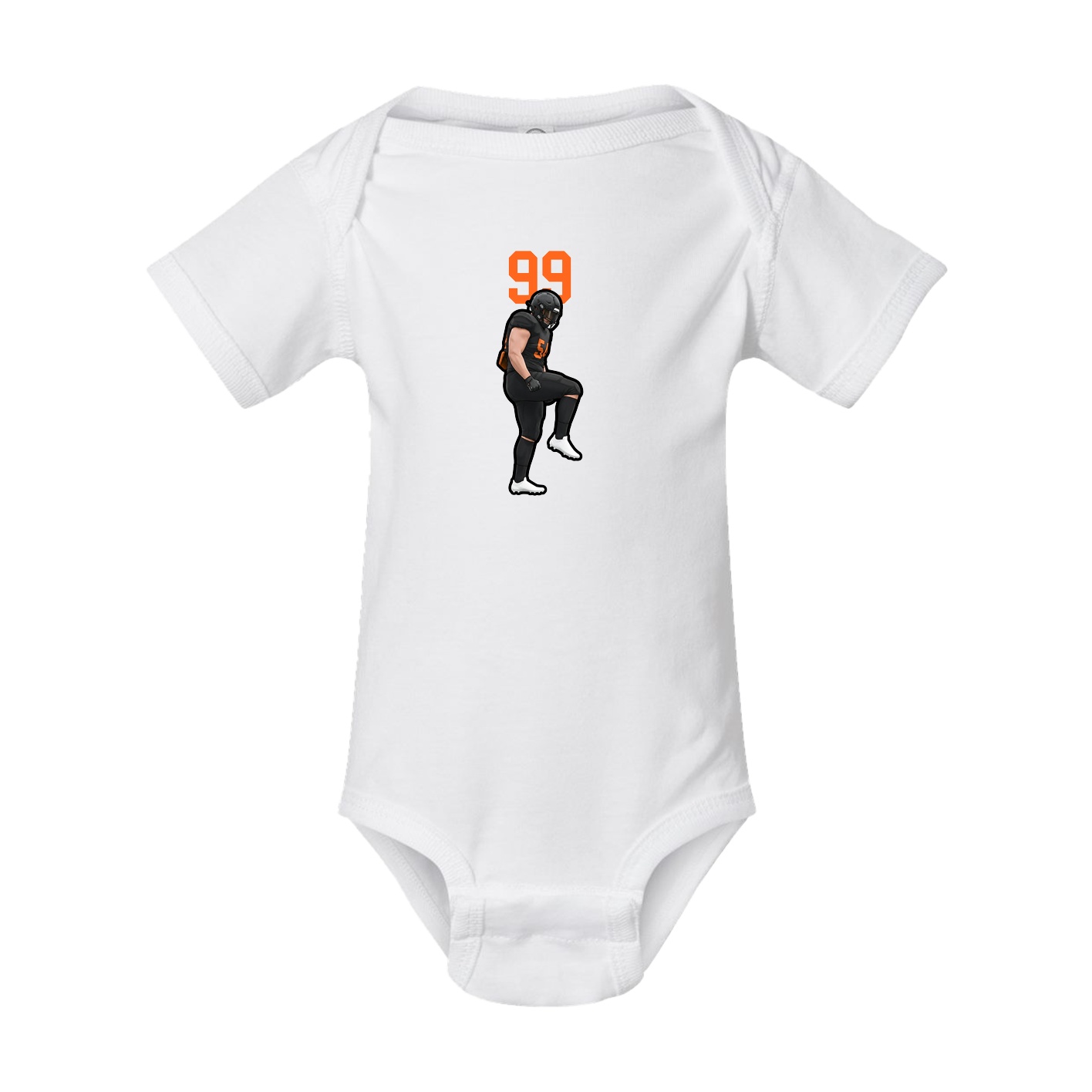 Baby Onesie — Number Top in White