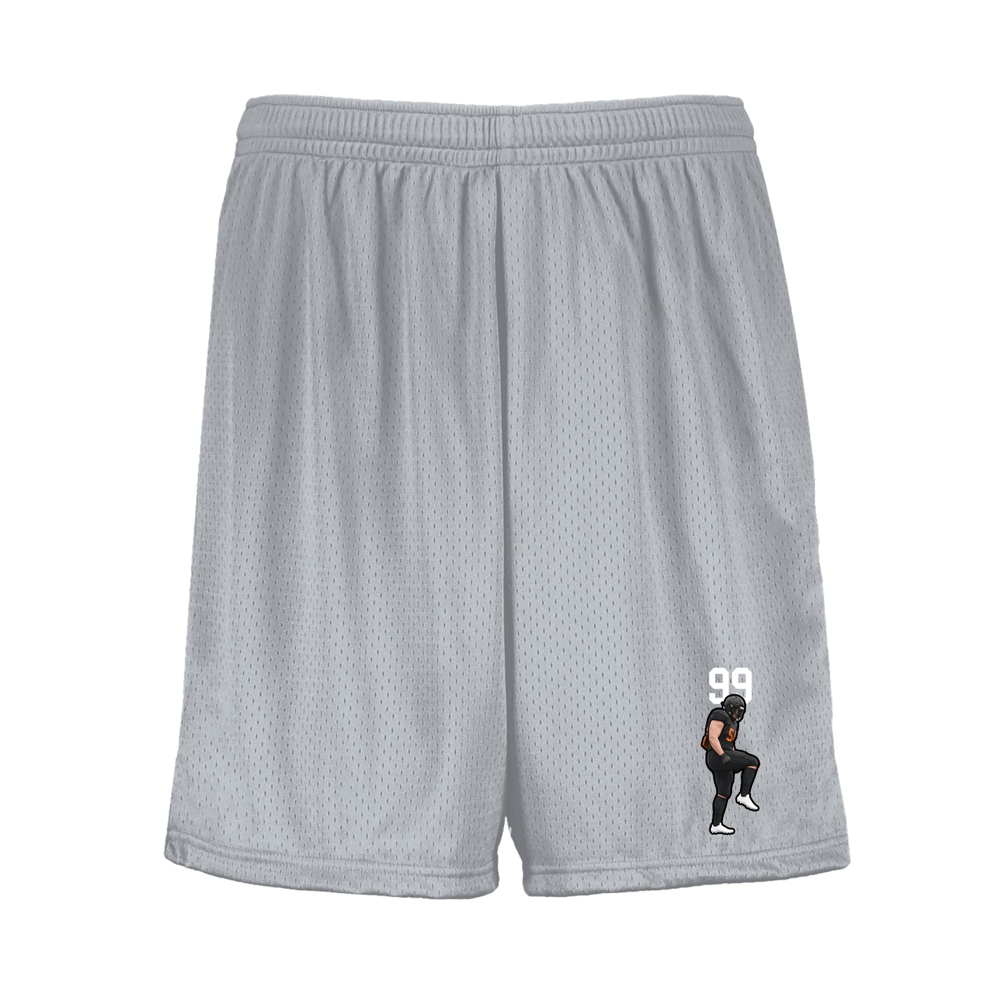 Shorts — Number Top in Silver