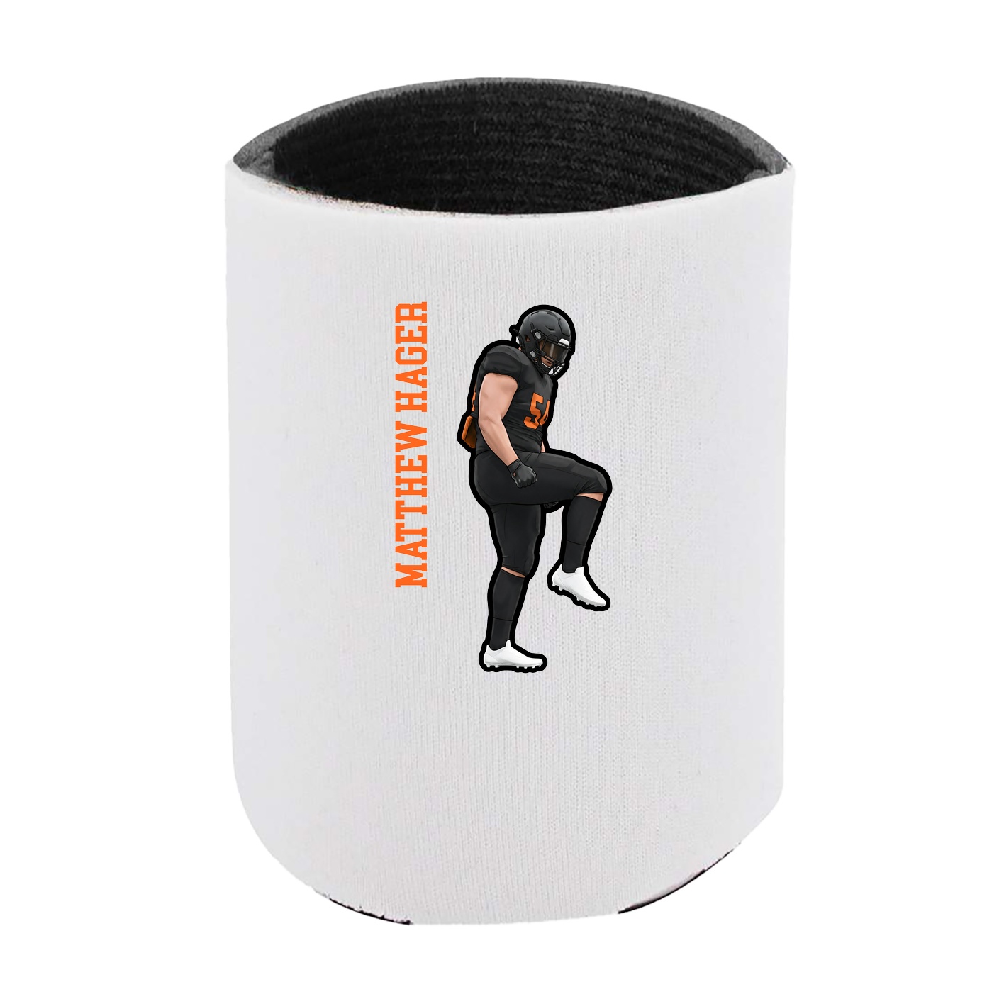 Can Holder — Name Vertical in White