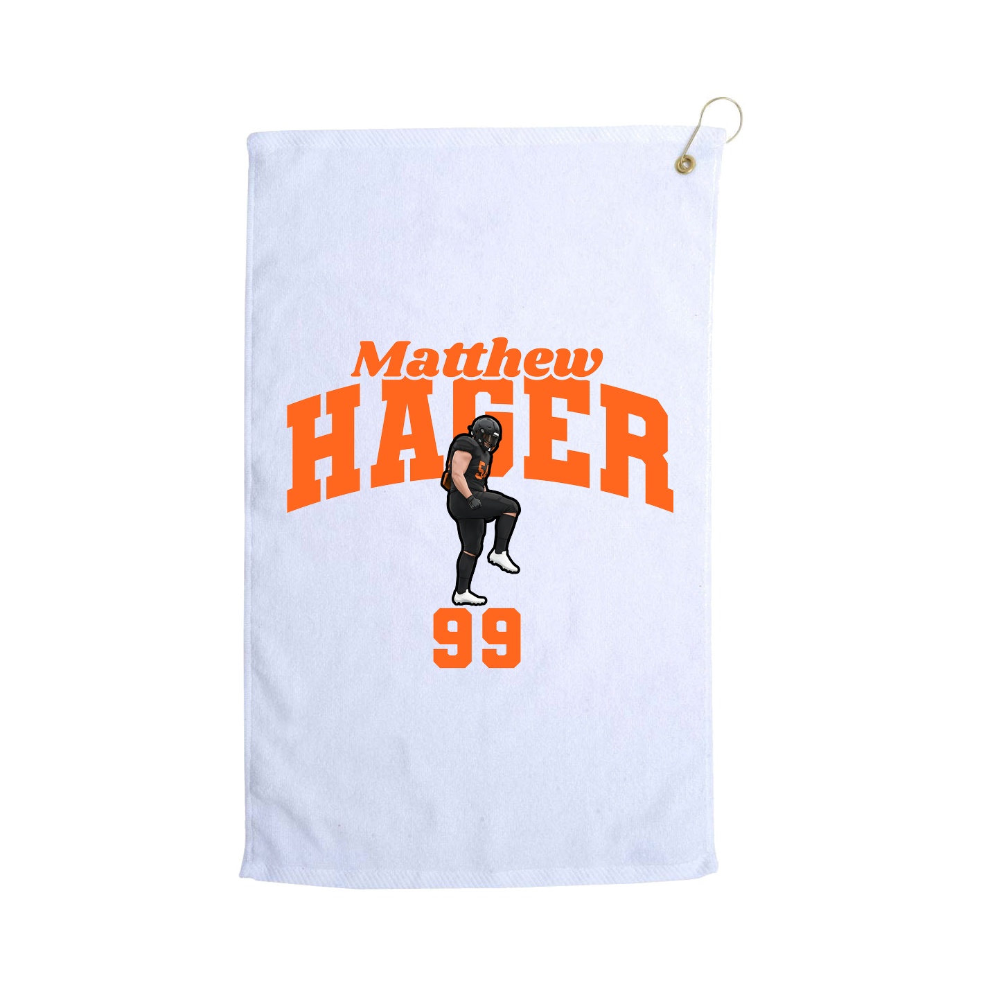 Golf Towel — Signature Arch in White