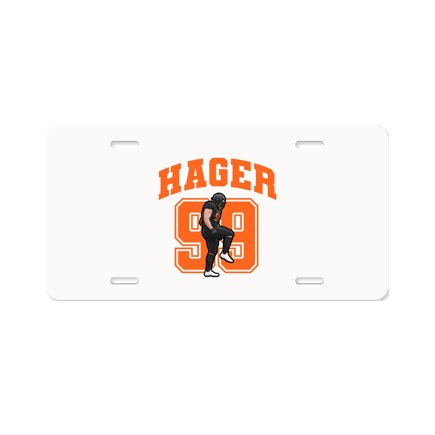 License Plate — Number in Classic