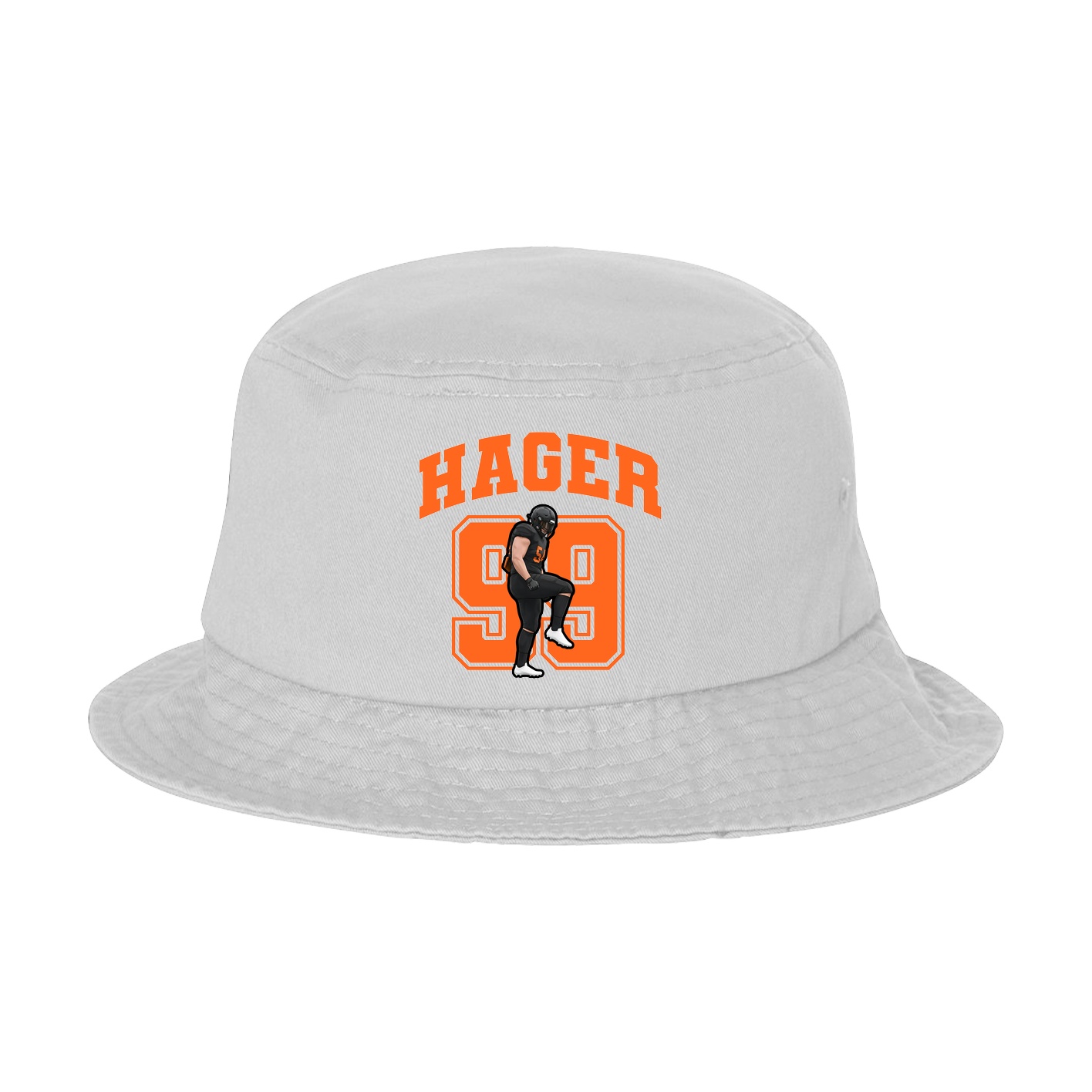 Bucket Cap — Number in White
