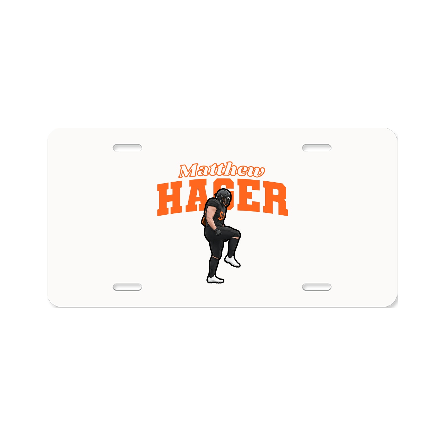 License Plate — Name Arch in Classic