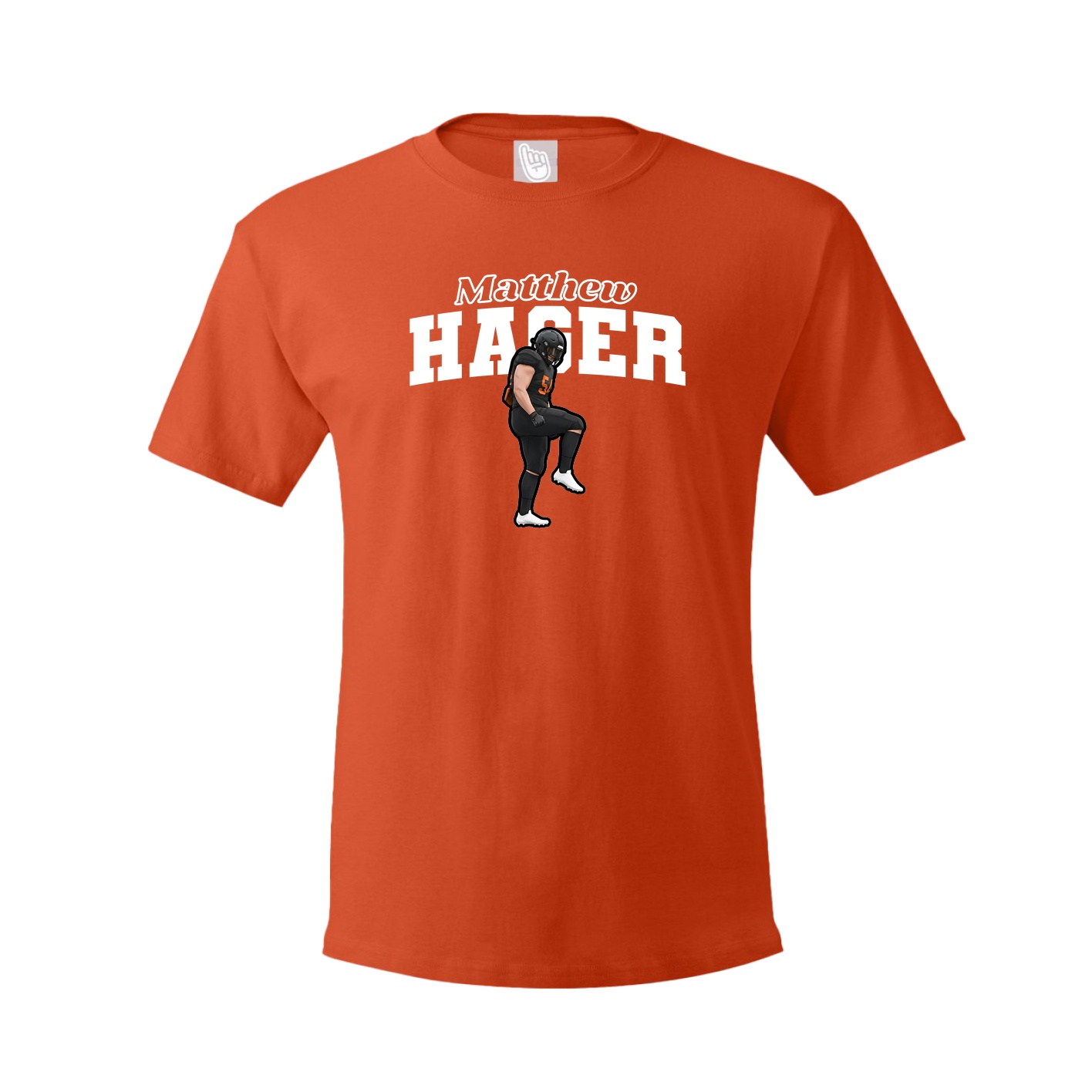 Tee — Name Arch in Orange