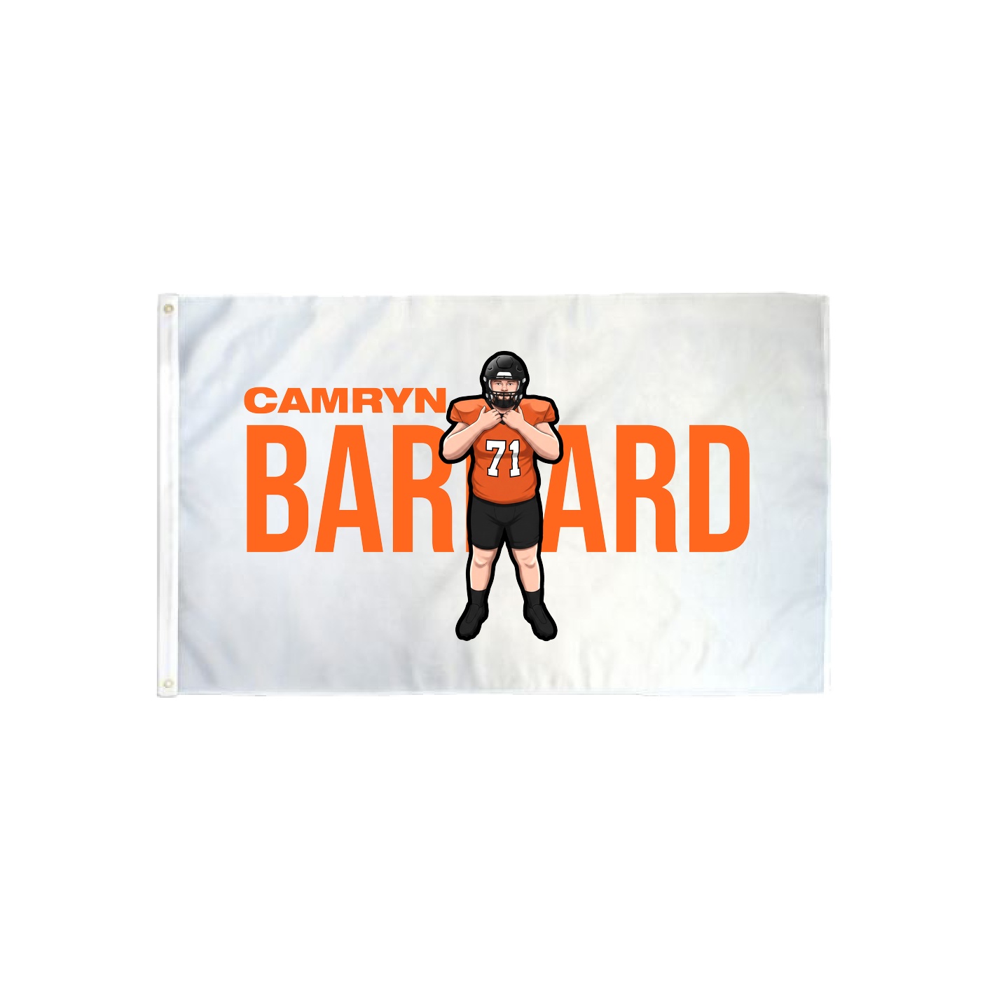 3x5 Flag — Player Name in Classic
