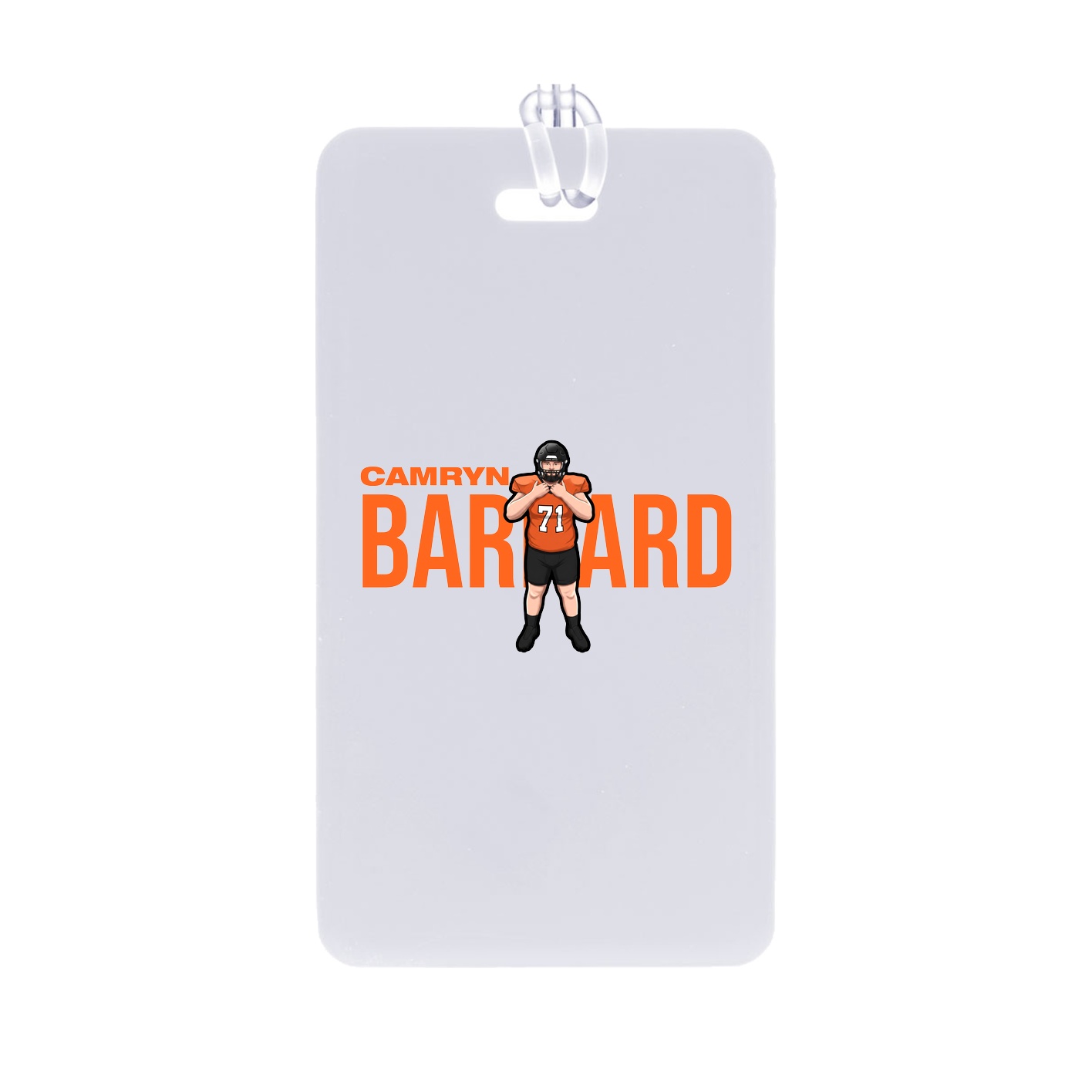 Bag Tag — Player Name in Classic