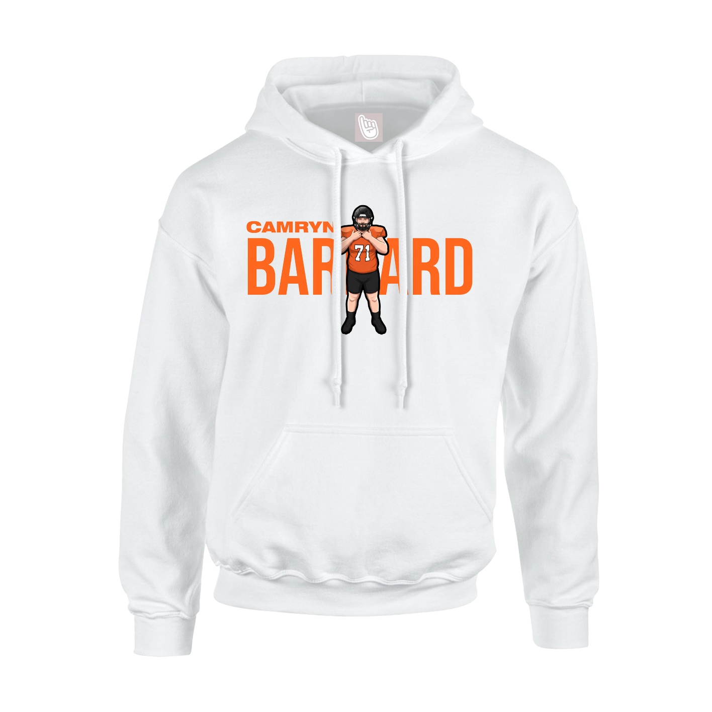 Hoodie — Player Name in White
