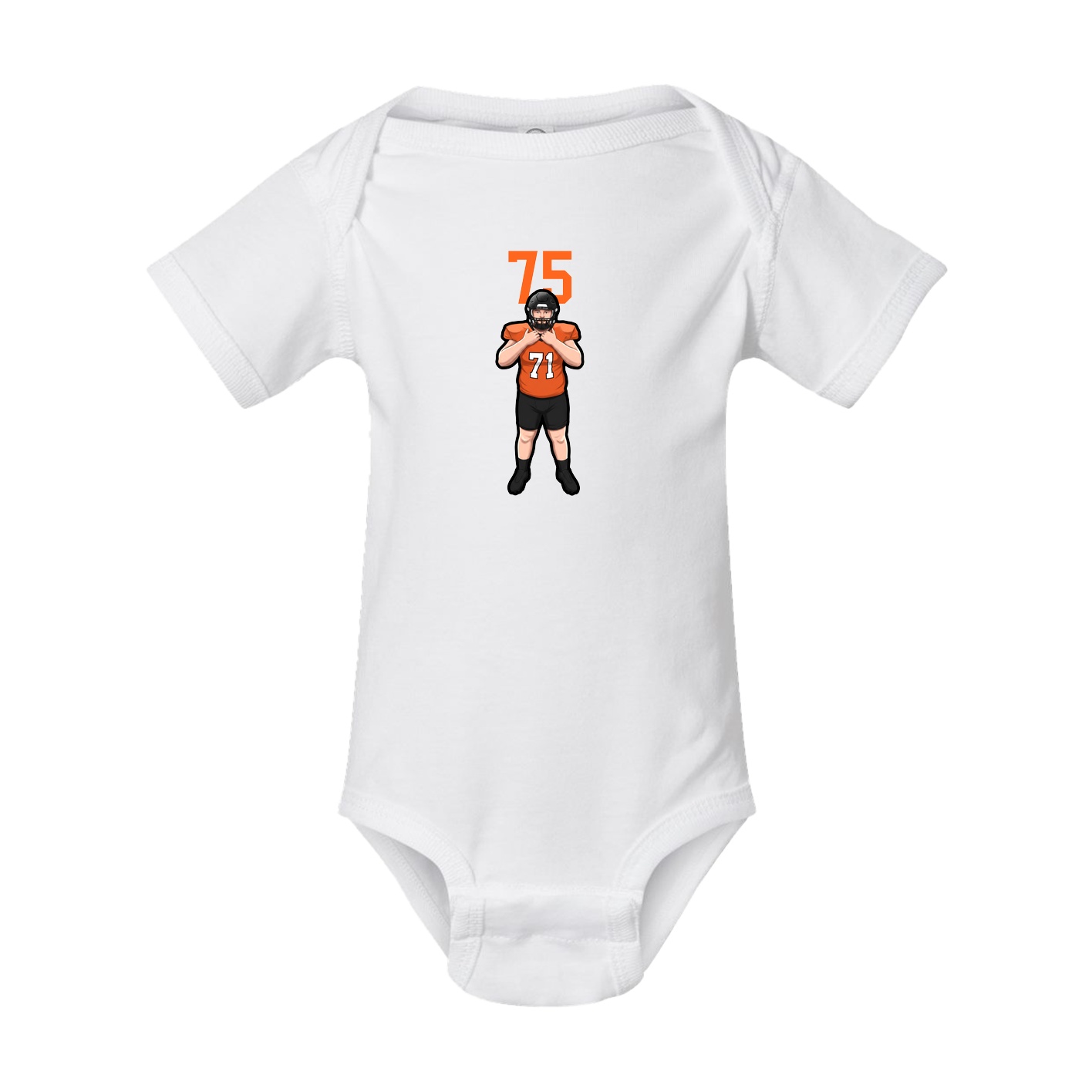 Baby Onesie — Number Top in White