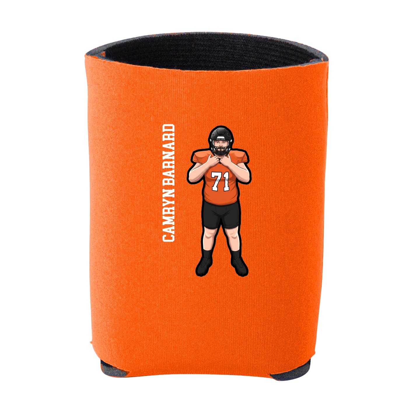 Can Holder — Name Vertical in Orange