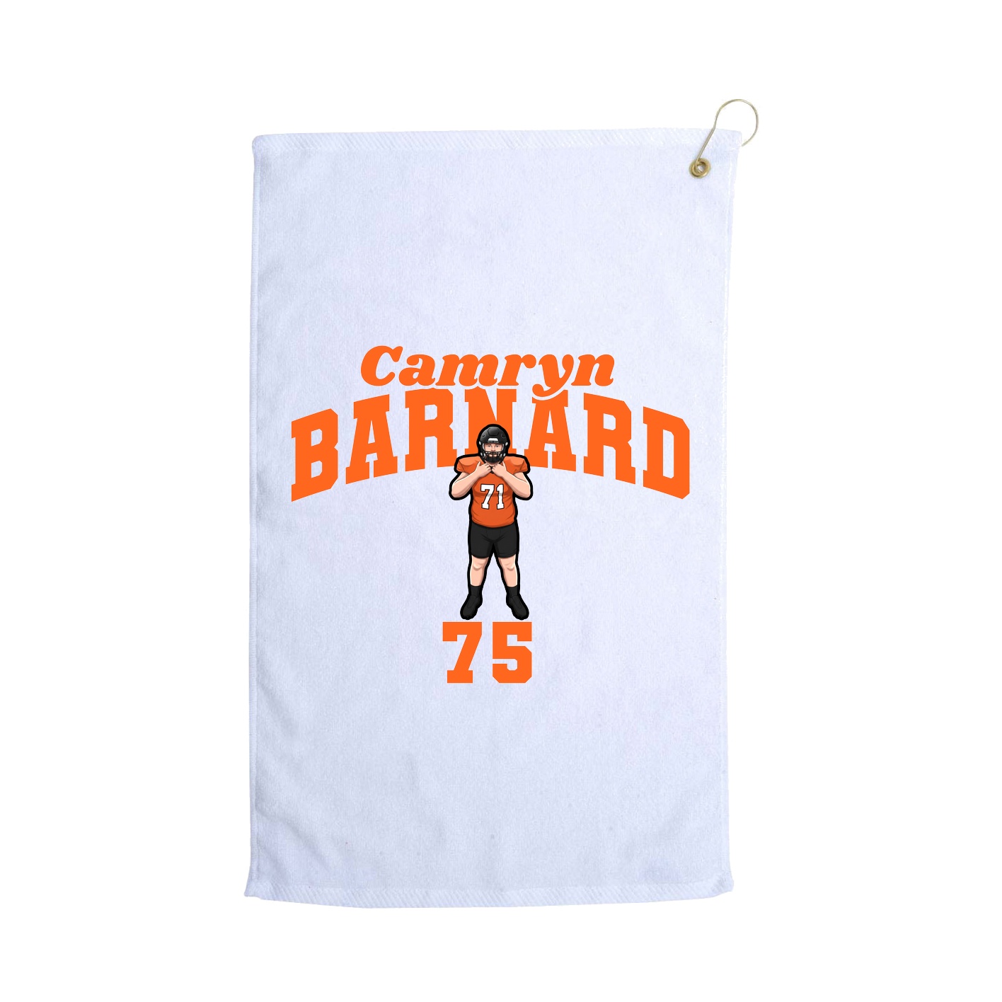 Golf Towel — Signature Arch in White