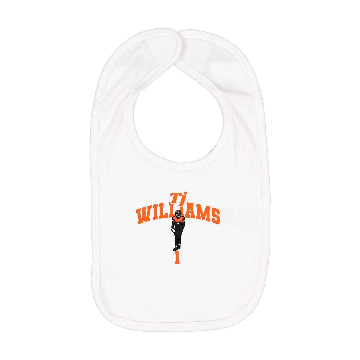Infant Bib — Signature Arch in White