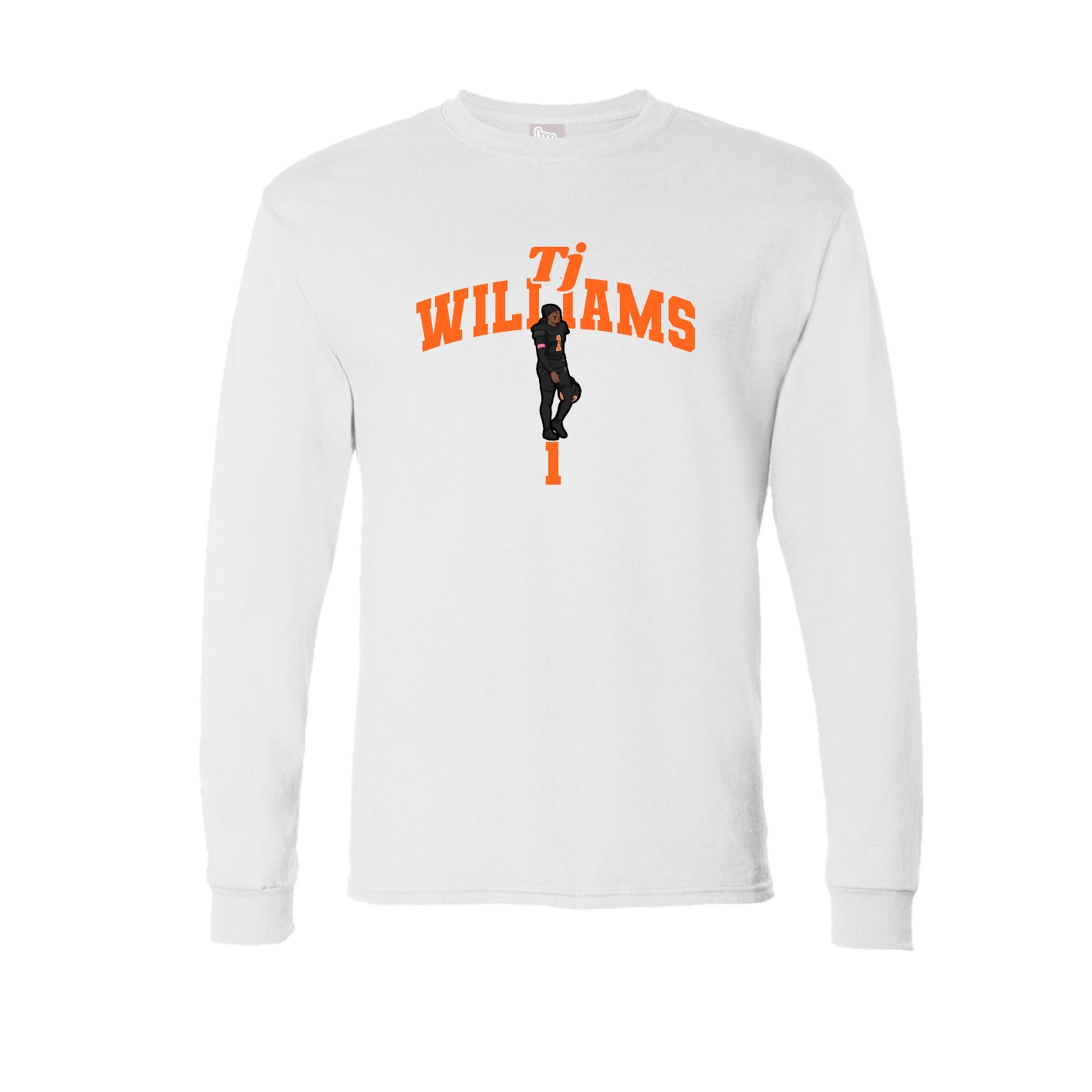 Long Sleeve Tee — Signature Arch in White
