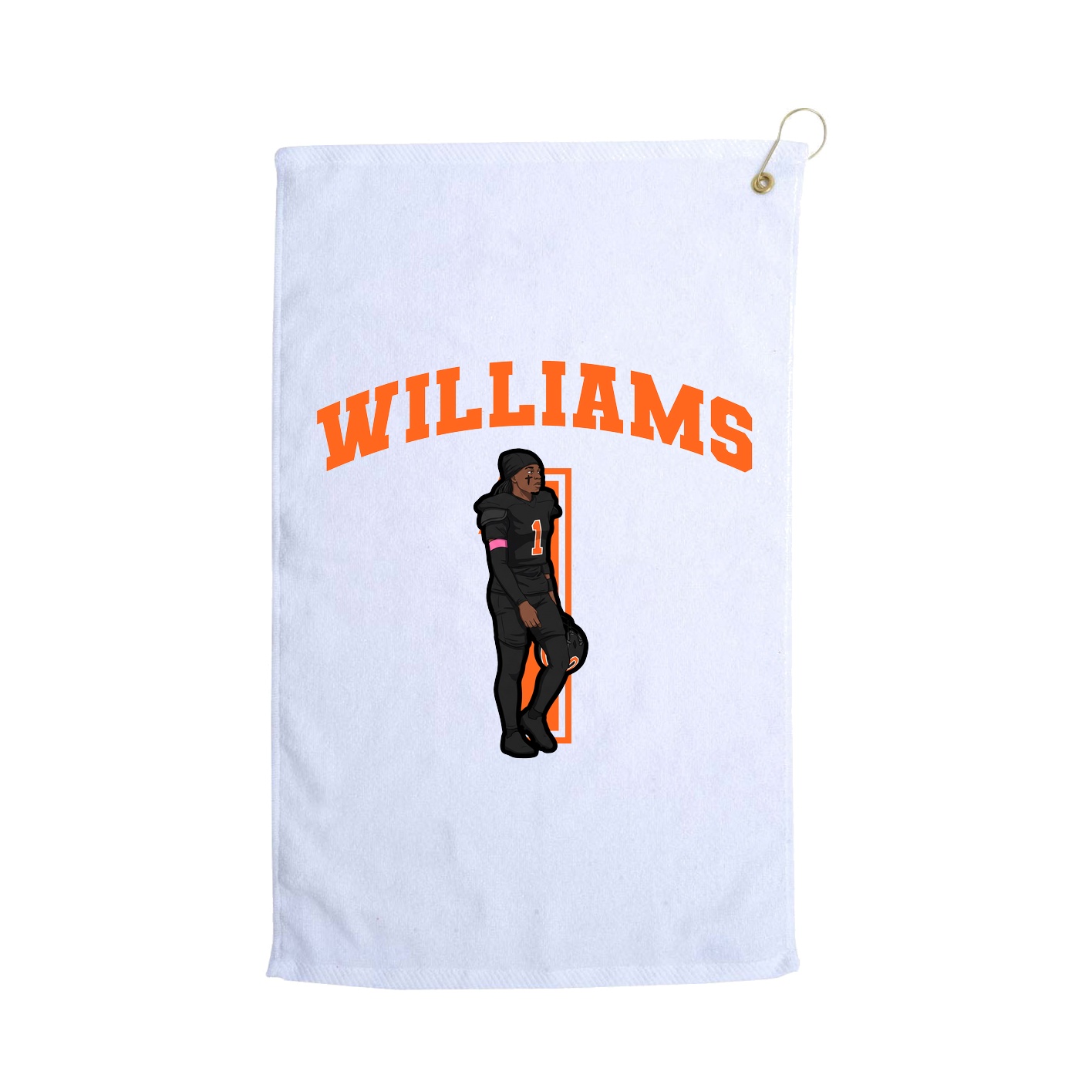 Golf Towel — Number in White
