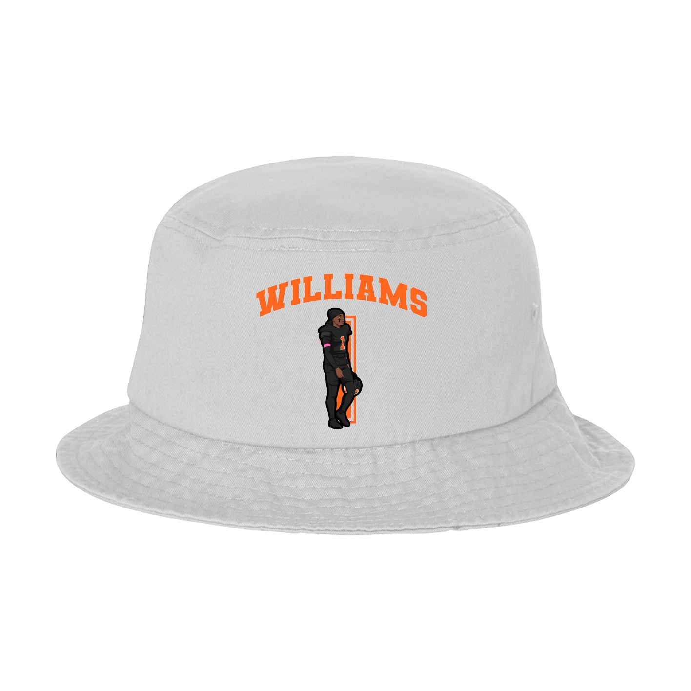 Bucket Cap — Number in White