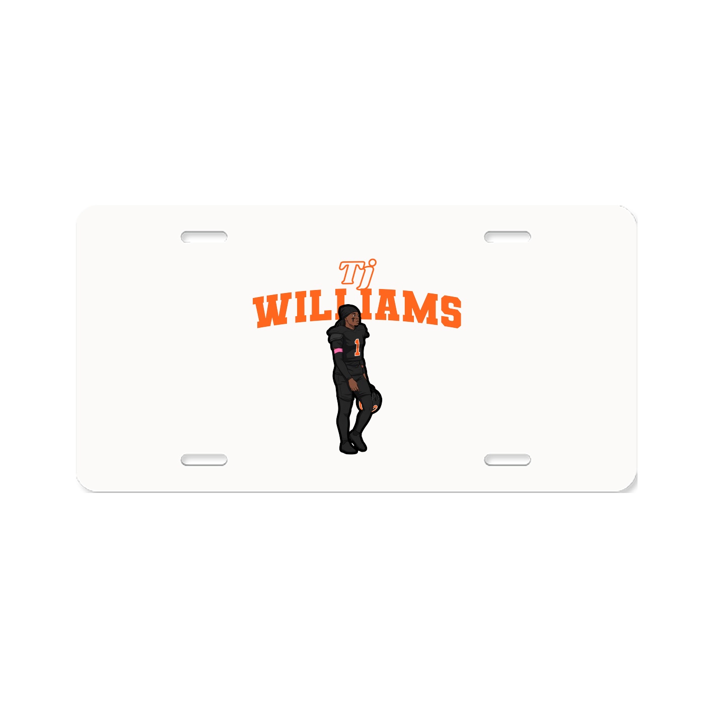 License Plate — Name Arch in Classic