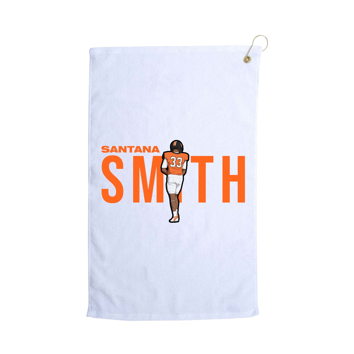 Golf Towel — Player Name in White