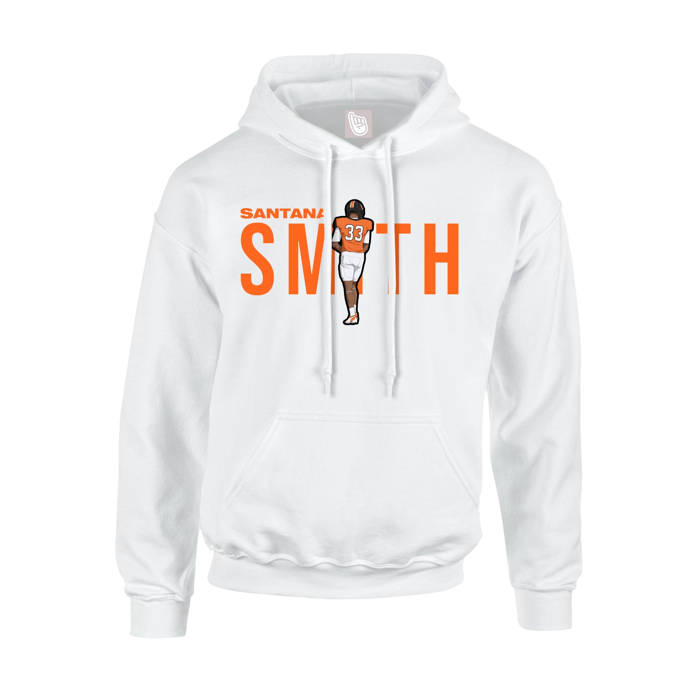 Hoodie — Player Name in White