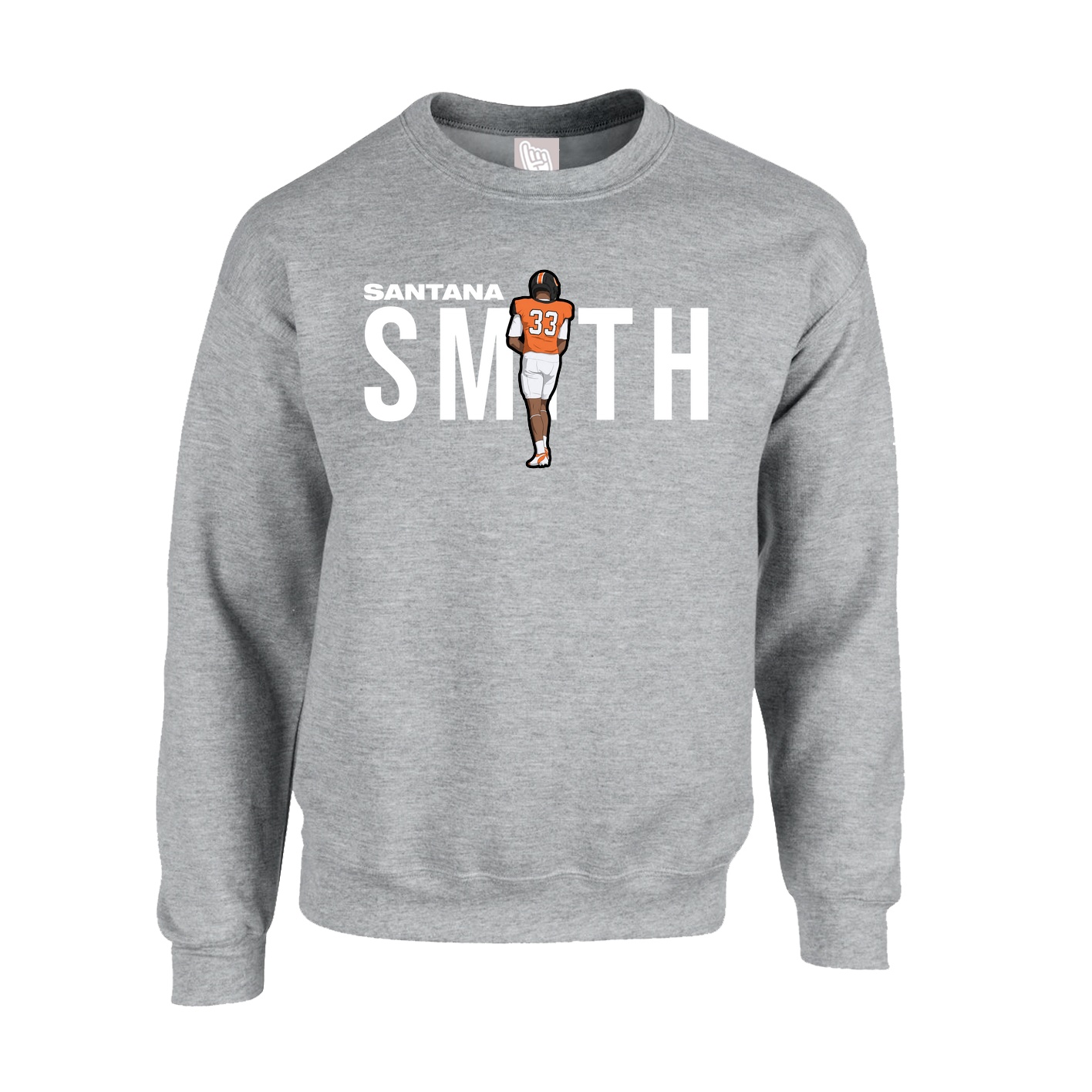 Fleece Crew — Player Name in Grey