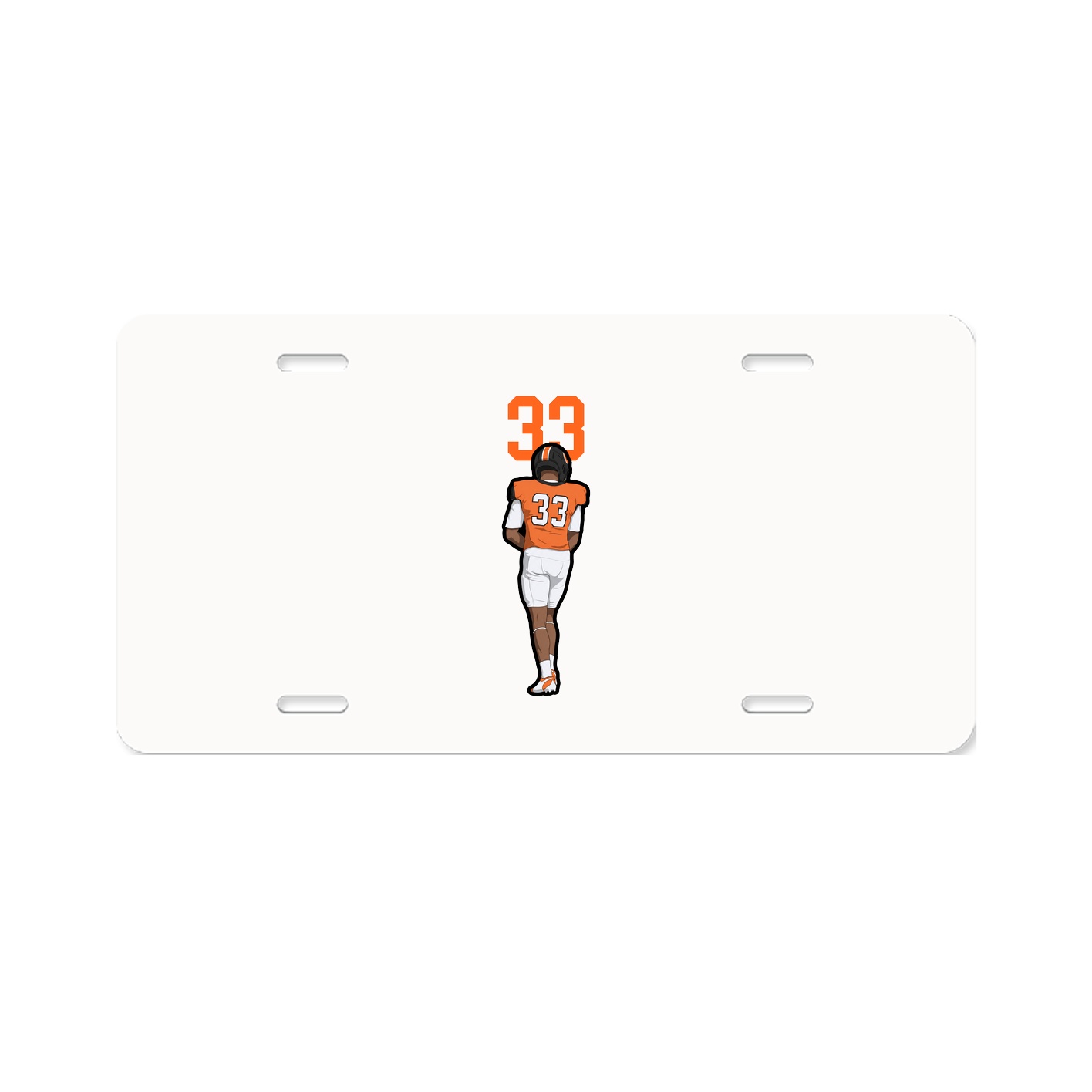 License Plate — Number Top in Classic
