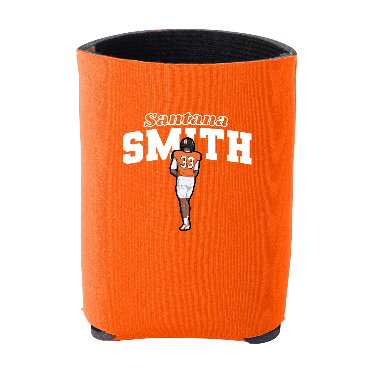 Can Holder — Name Arch in Orange