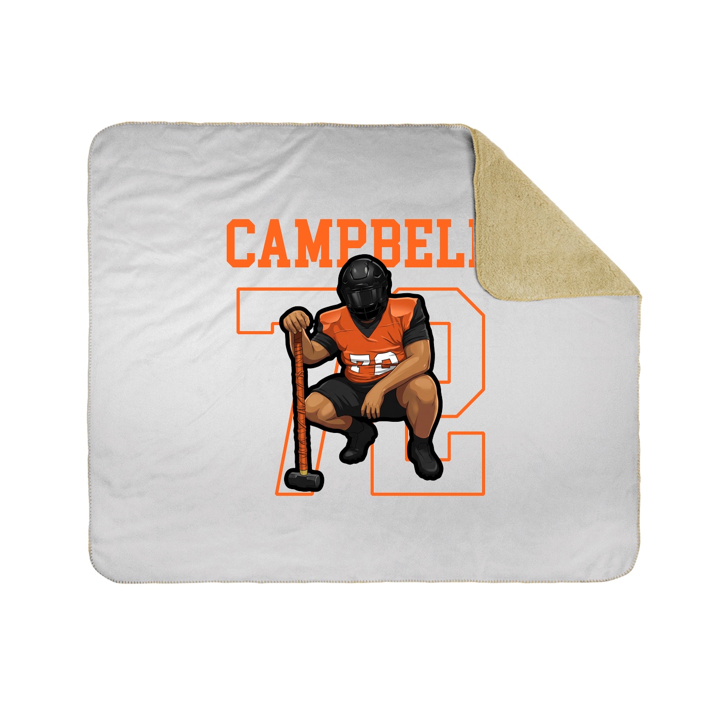 50x60 Sherpa Lined Throw Blanket