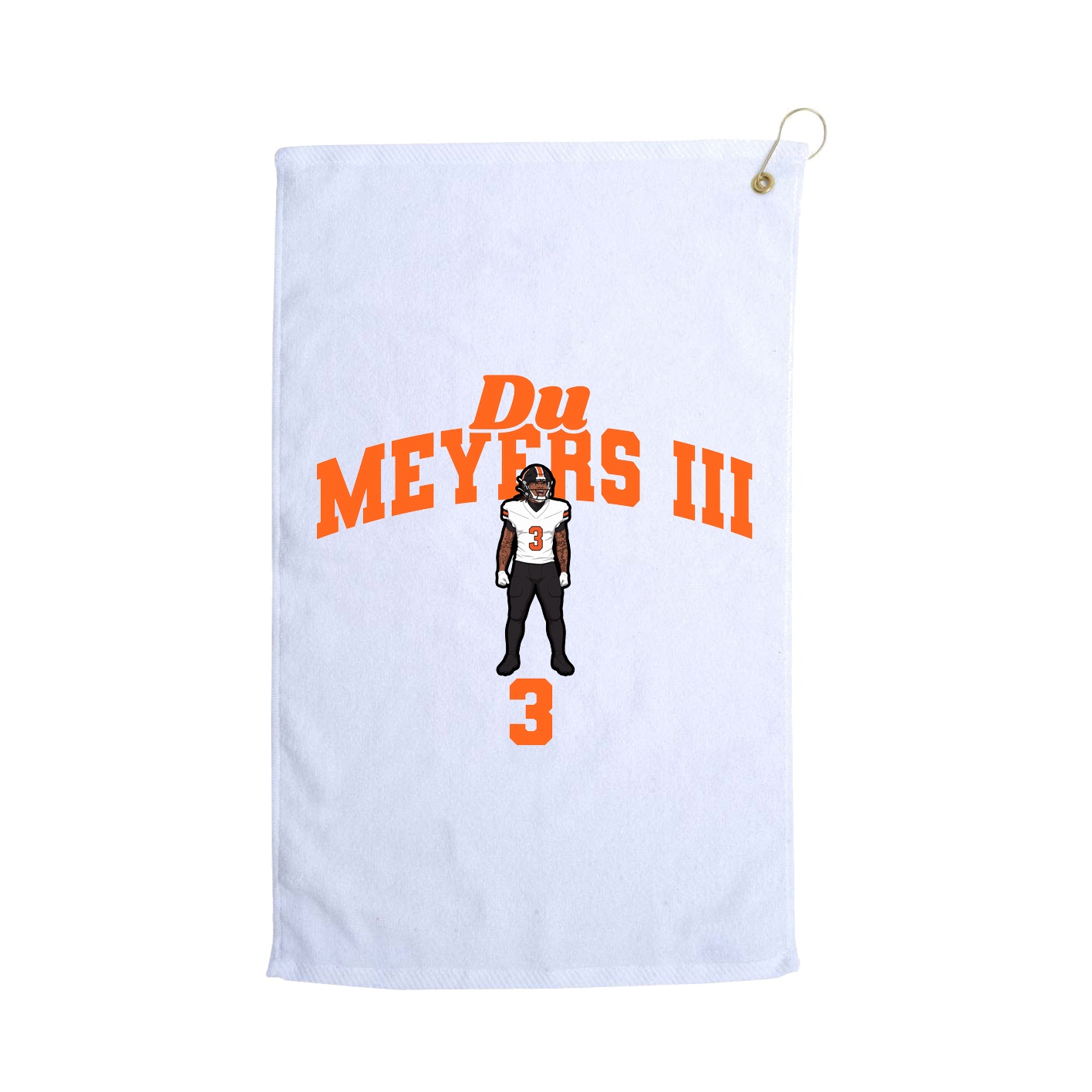 Golf Towel — Signature Arch in White