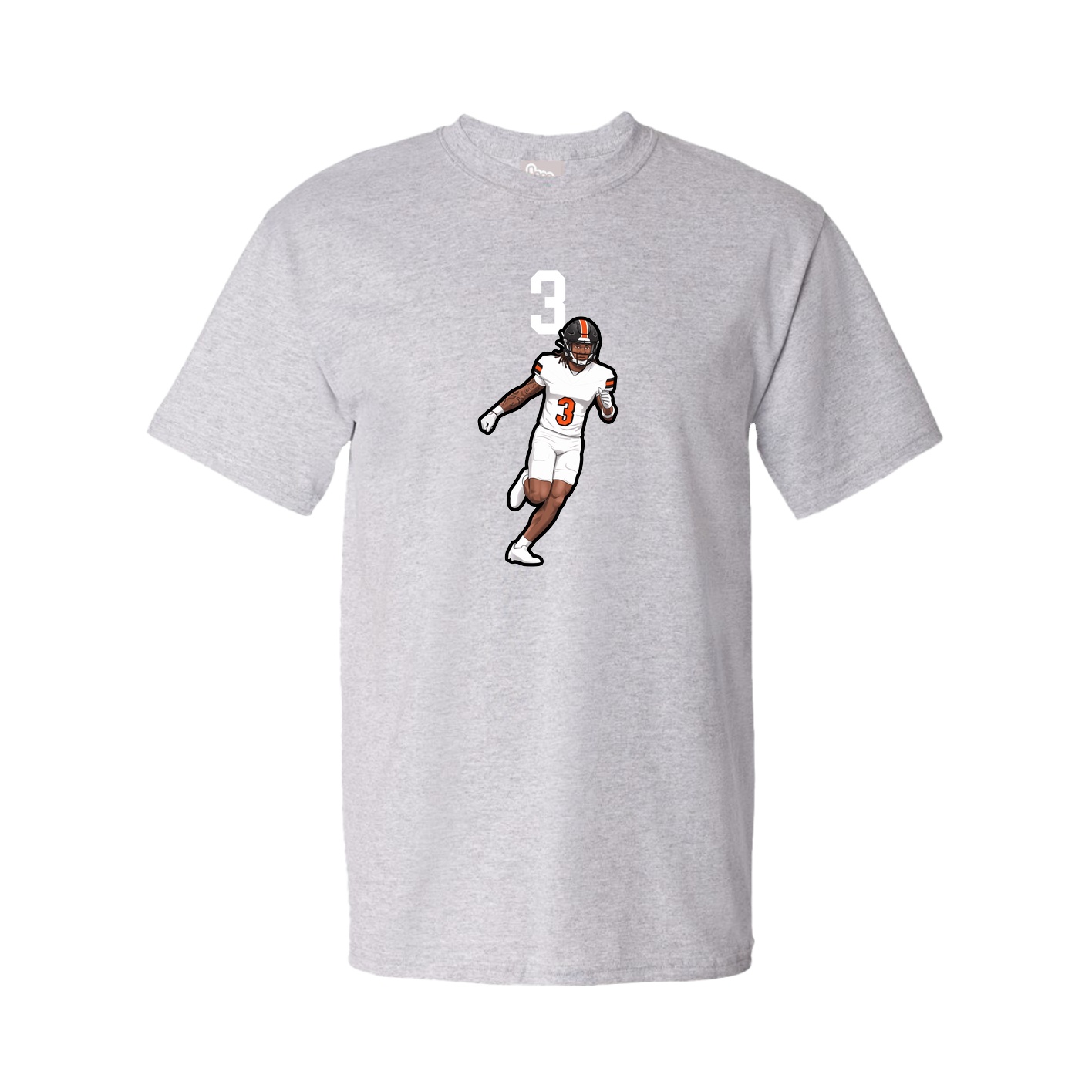 Youth Tee — Number Top in Grey