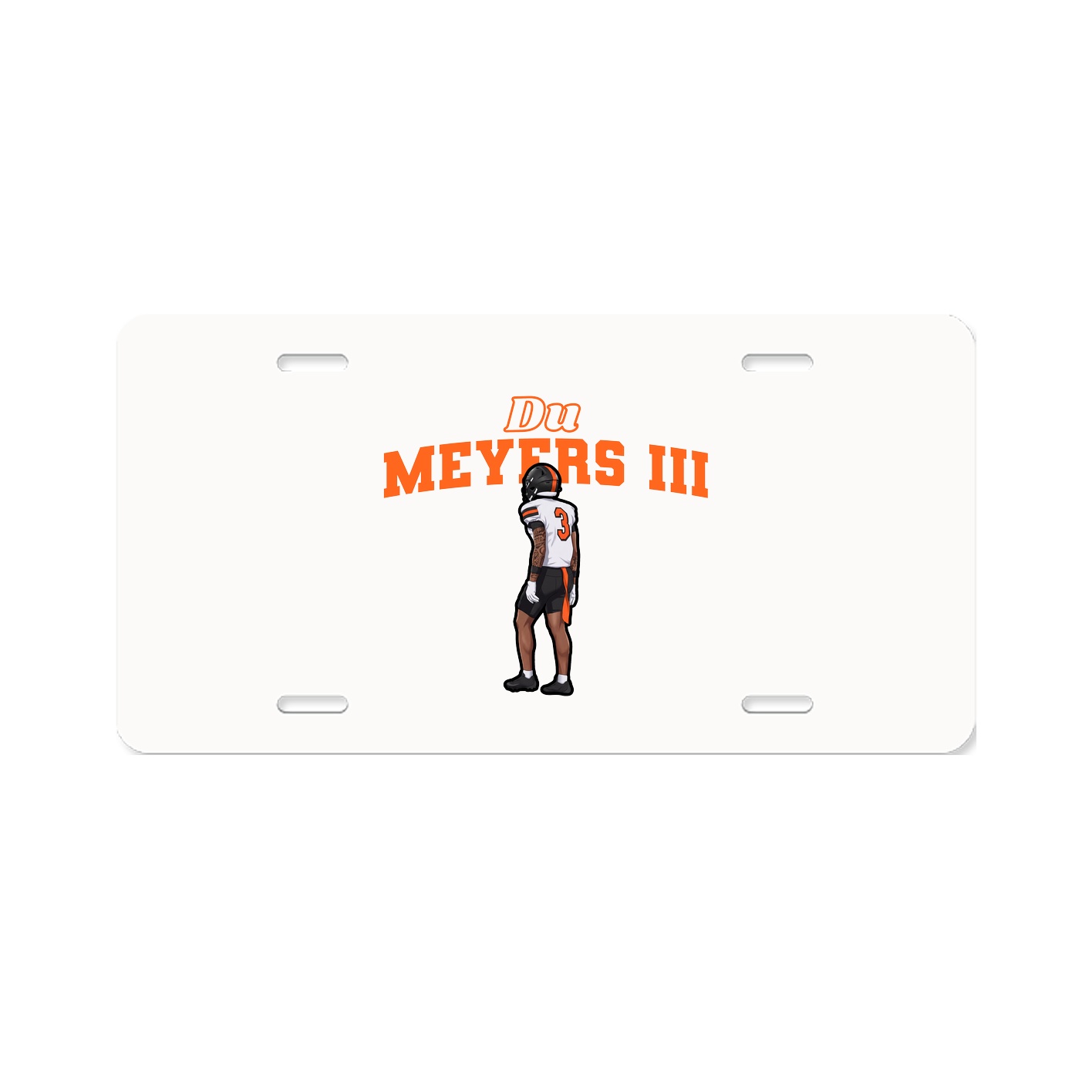 License Plate — Name Arch in Classic