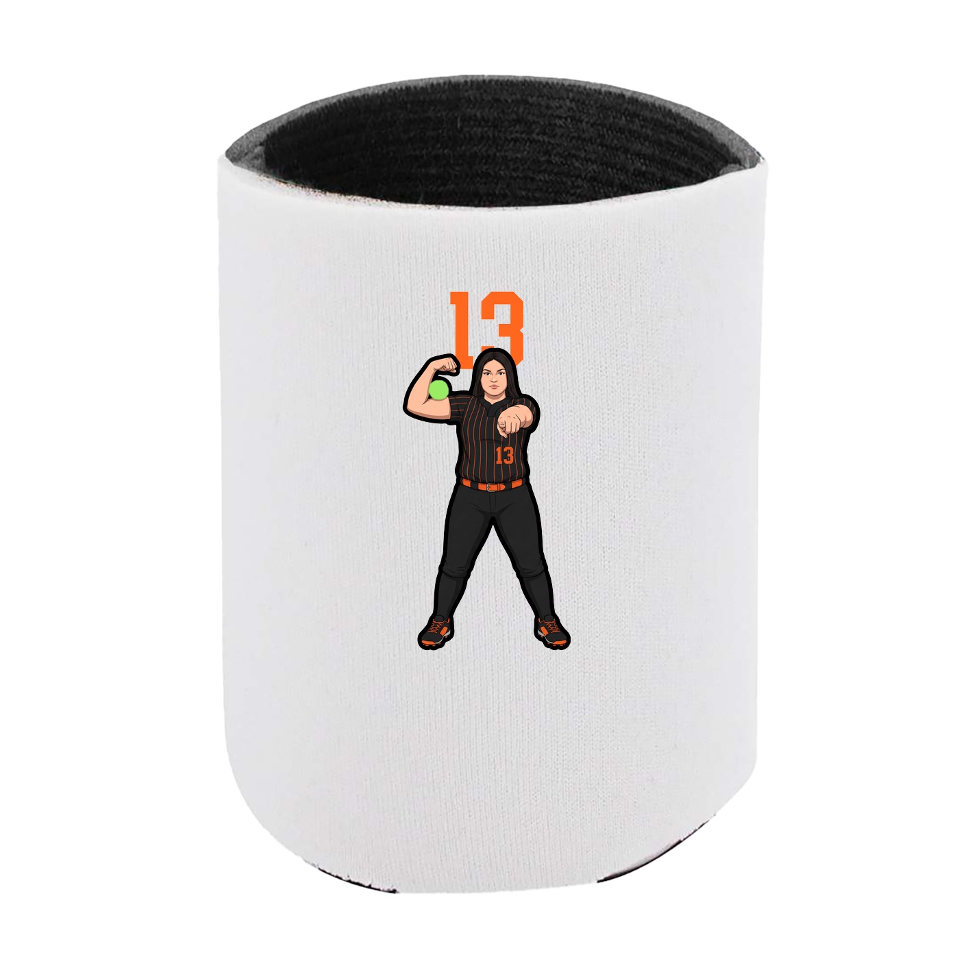 Can Holder — Number Top in White