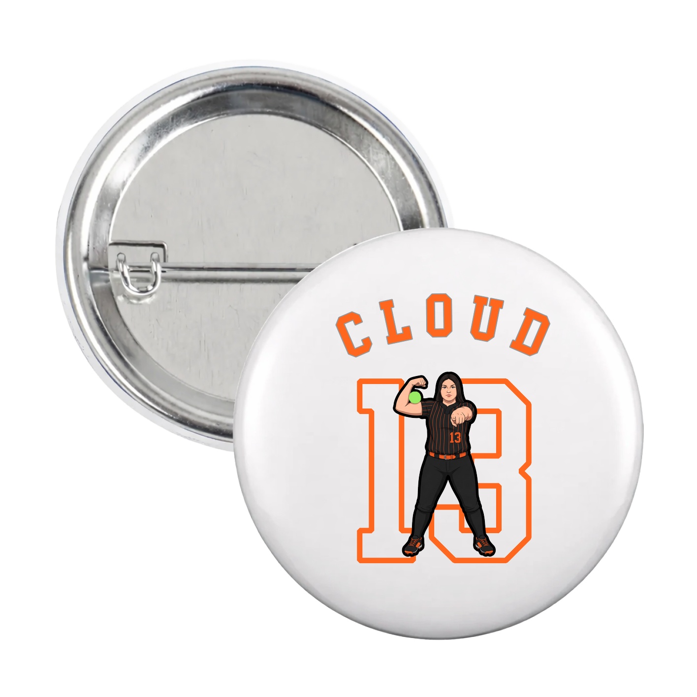 Game Day Button — Shirsey Arch in White