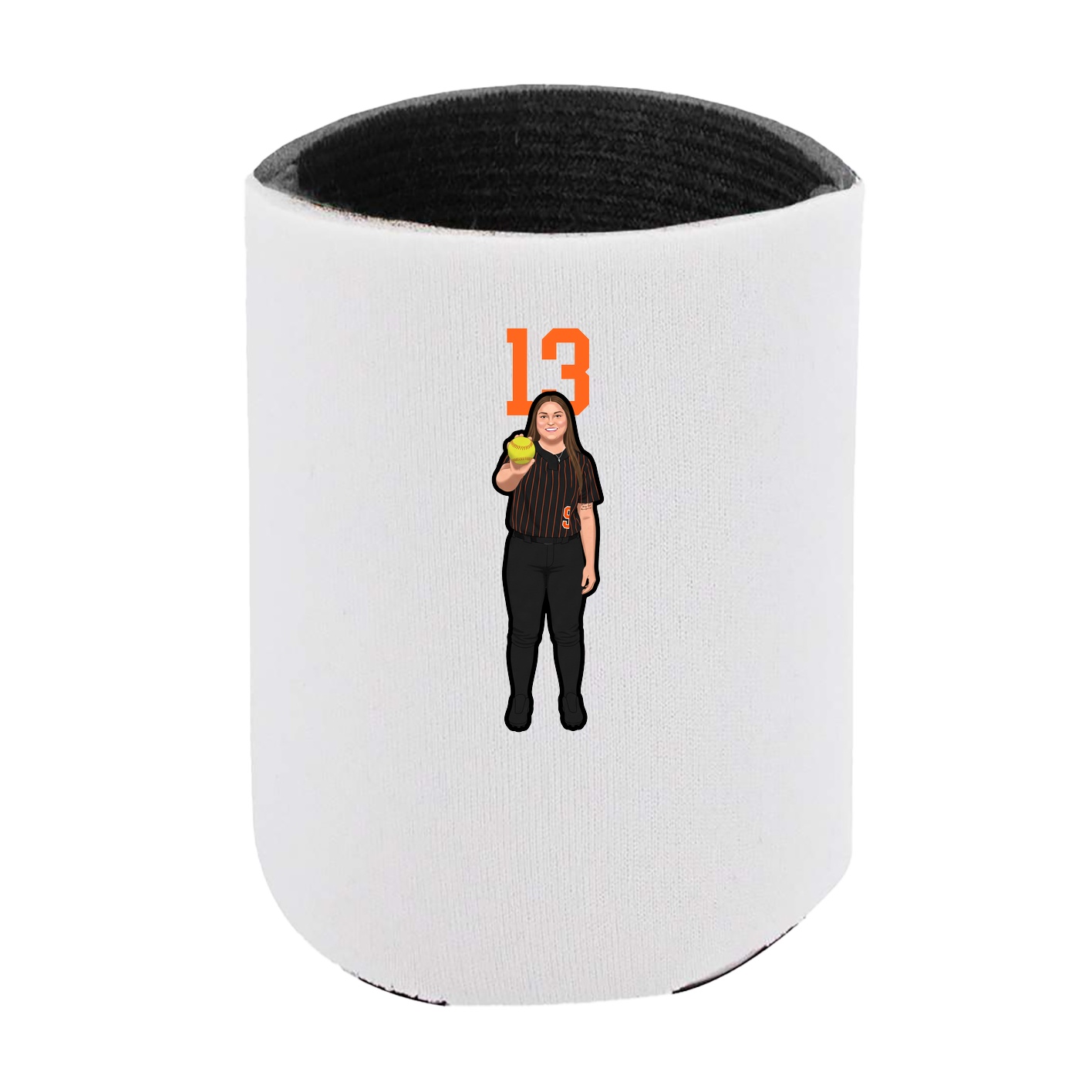 Can Holder — Number Top in White