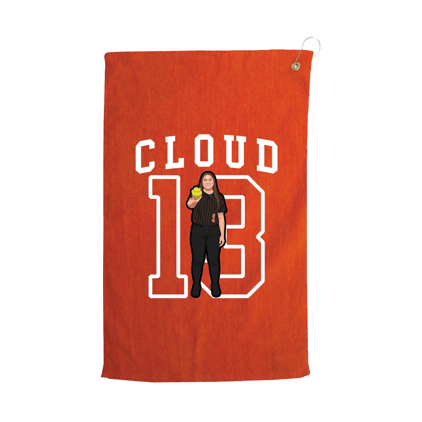 Golf Towel — Shirsey in Orange