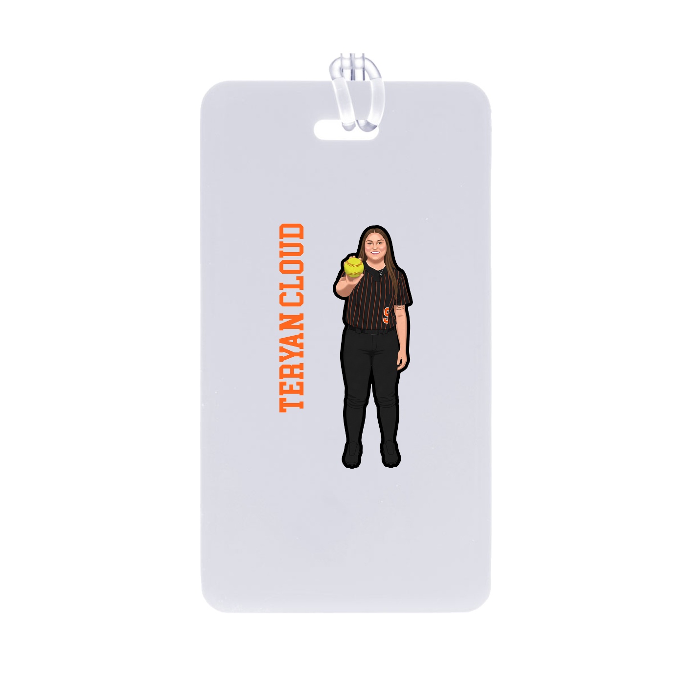 Bag Tag — Name Vertical in Classic