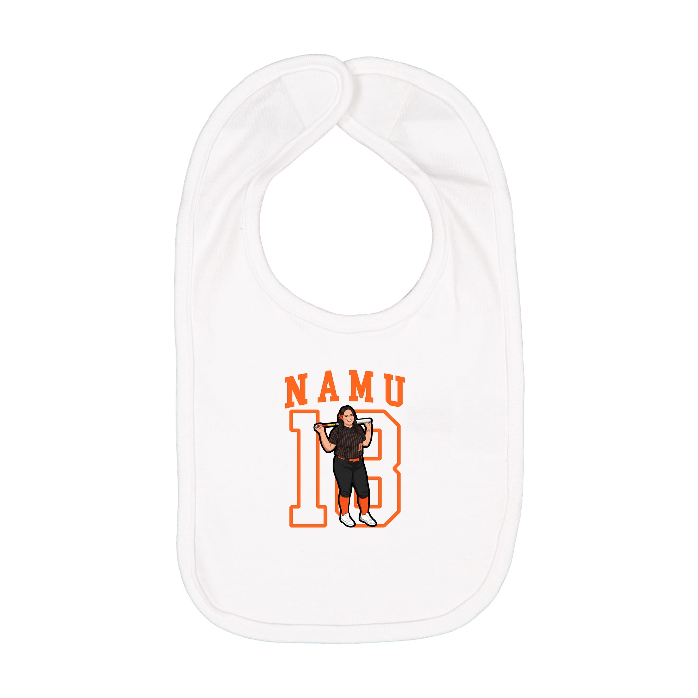 Infant Bib — Shirsey in White