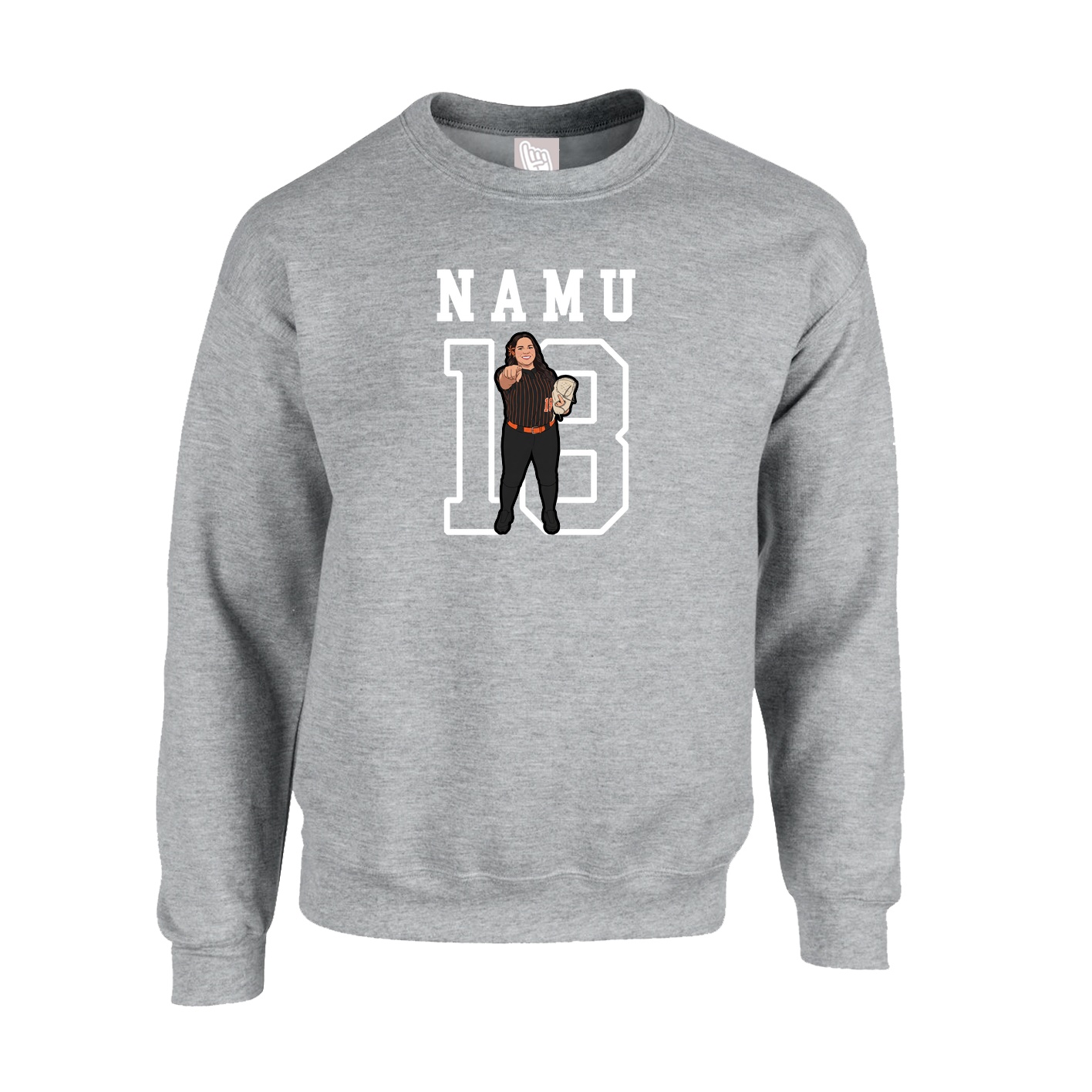 Fleece Crew — Shirsey in Grey