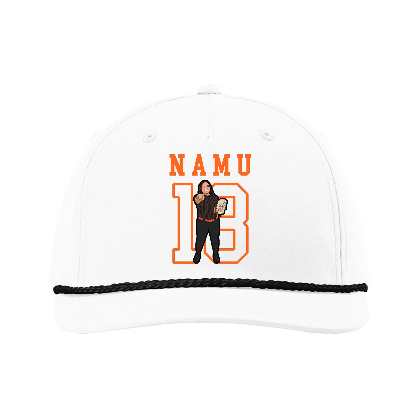 Five-Panel Classic Rope Cap — Shirsey in White