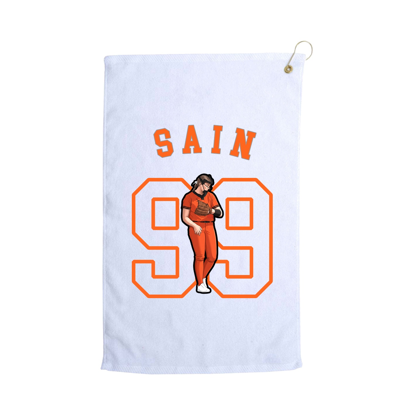 Golf Towel — Shirsey Arch in White