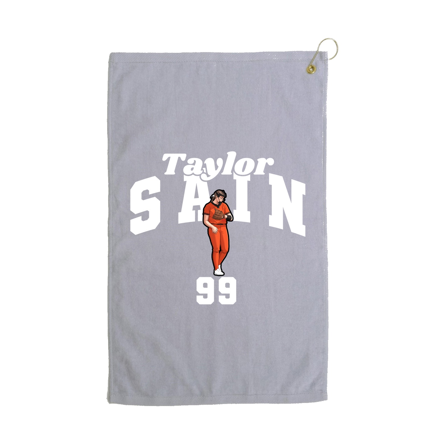 Golf Towel — Signature Arch in Grey