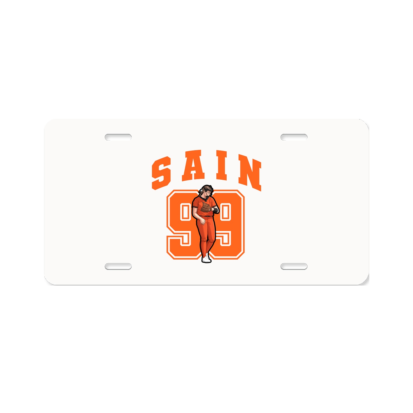License Plate — Number in Classic