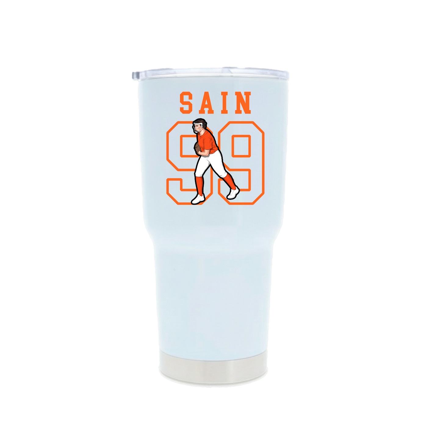 30oz Stainless Steel Tumbler — Shirsey in White